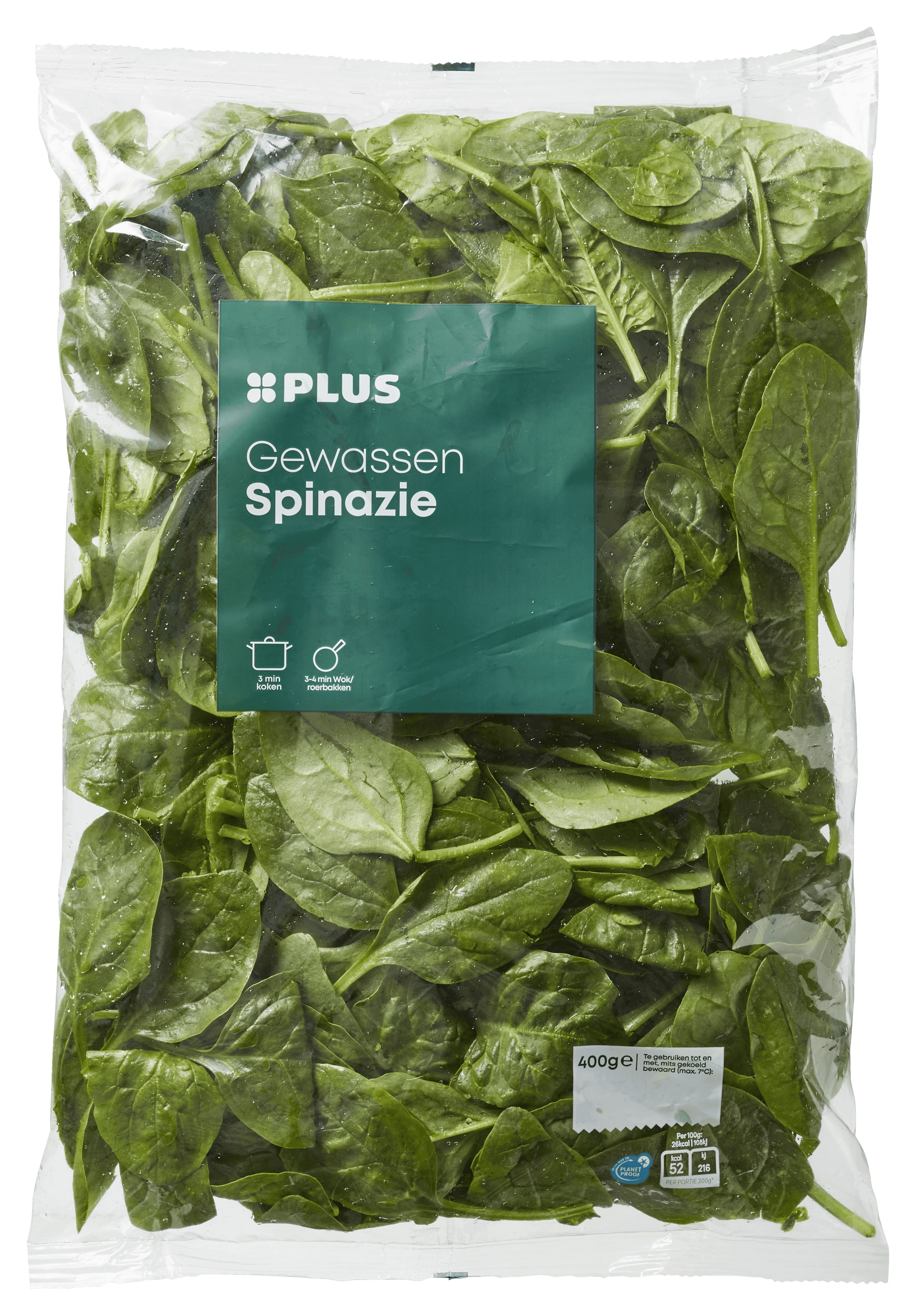 PLUS Spinazie gewassen