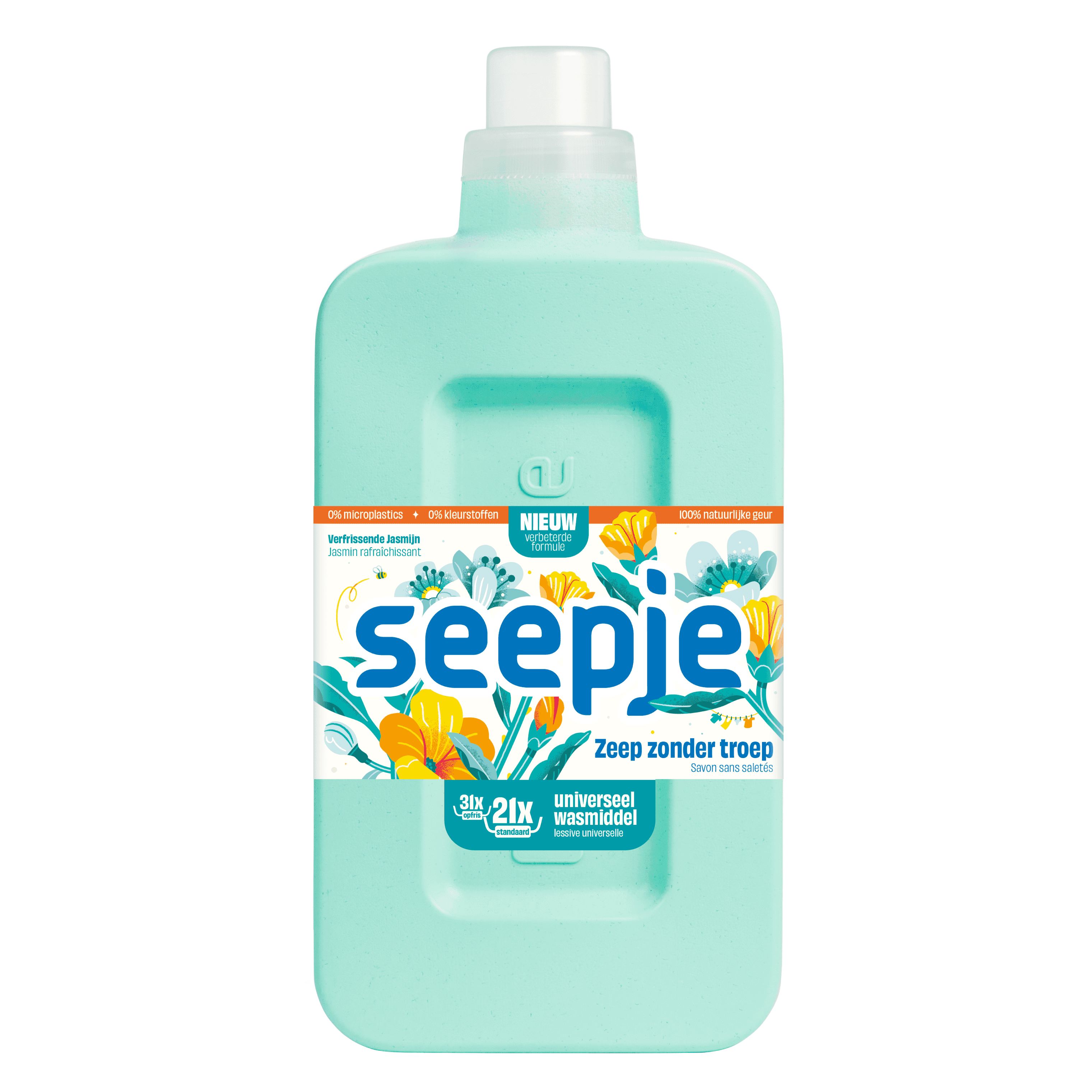 Seepje Wasmiddel Sprankelende Jasmijn Uni