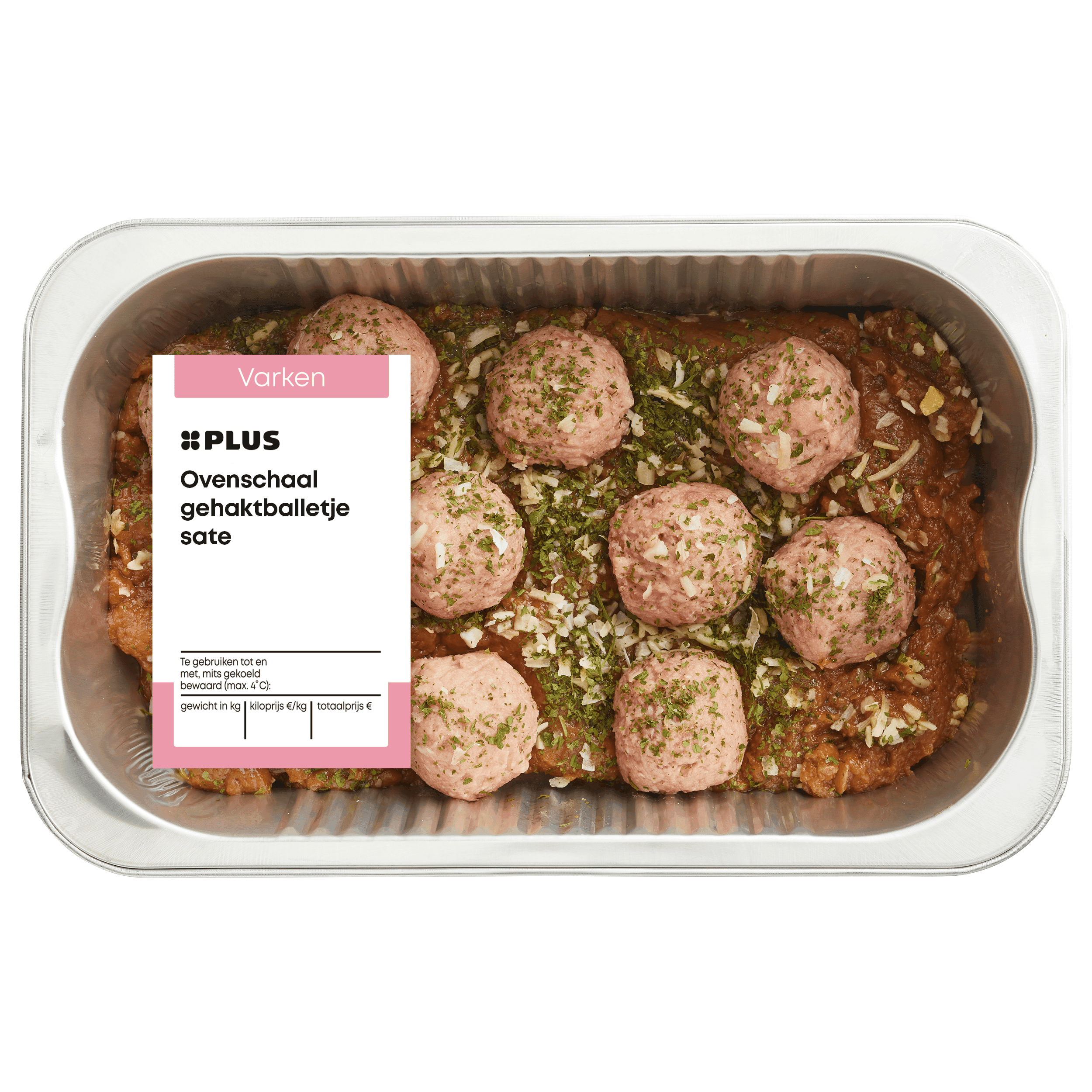 PLUS Ovenschaal gehaktballetjes in saté
