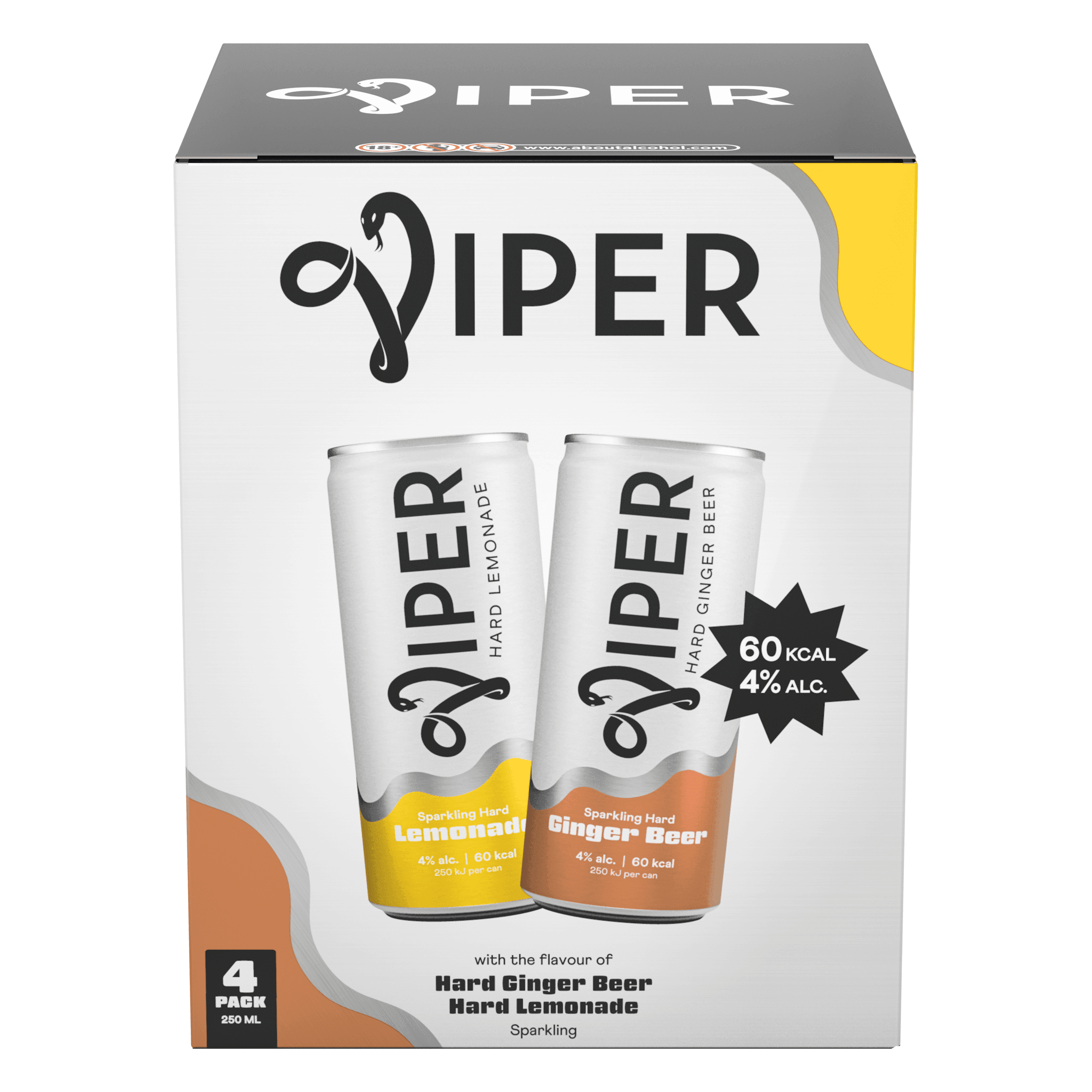 Viper Hard Seltzer Ginger & Lemonade