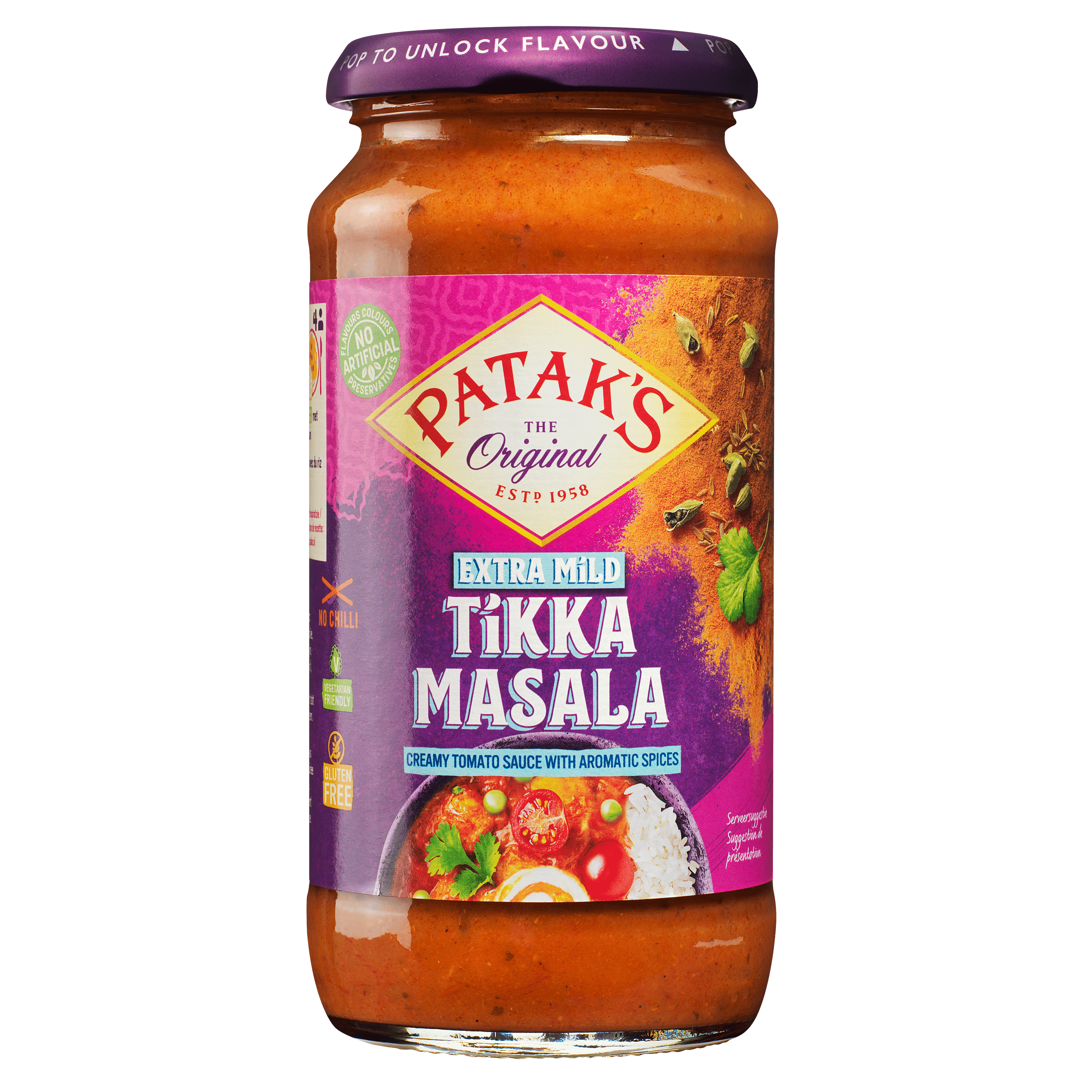 Patak's Extra milde tikka masala saus