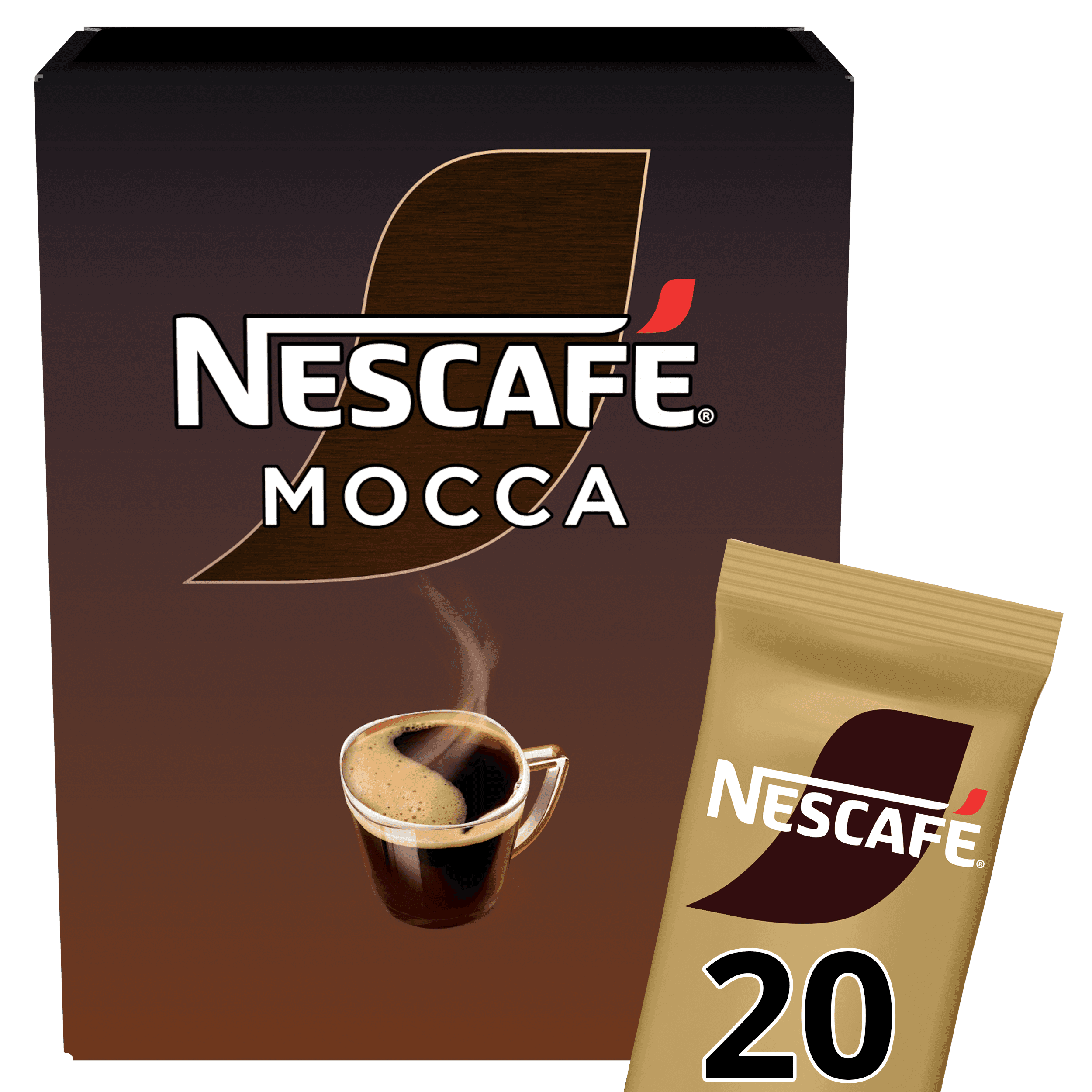 Nescafe Oploskoffie café mocca - 20 zakjes