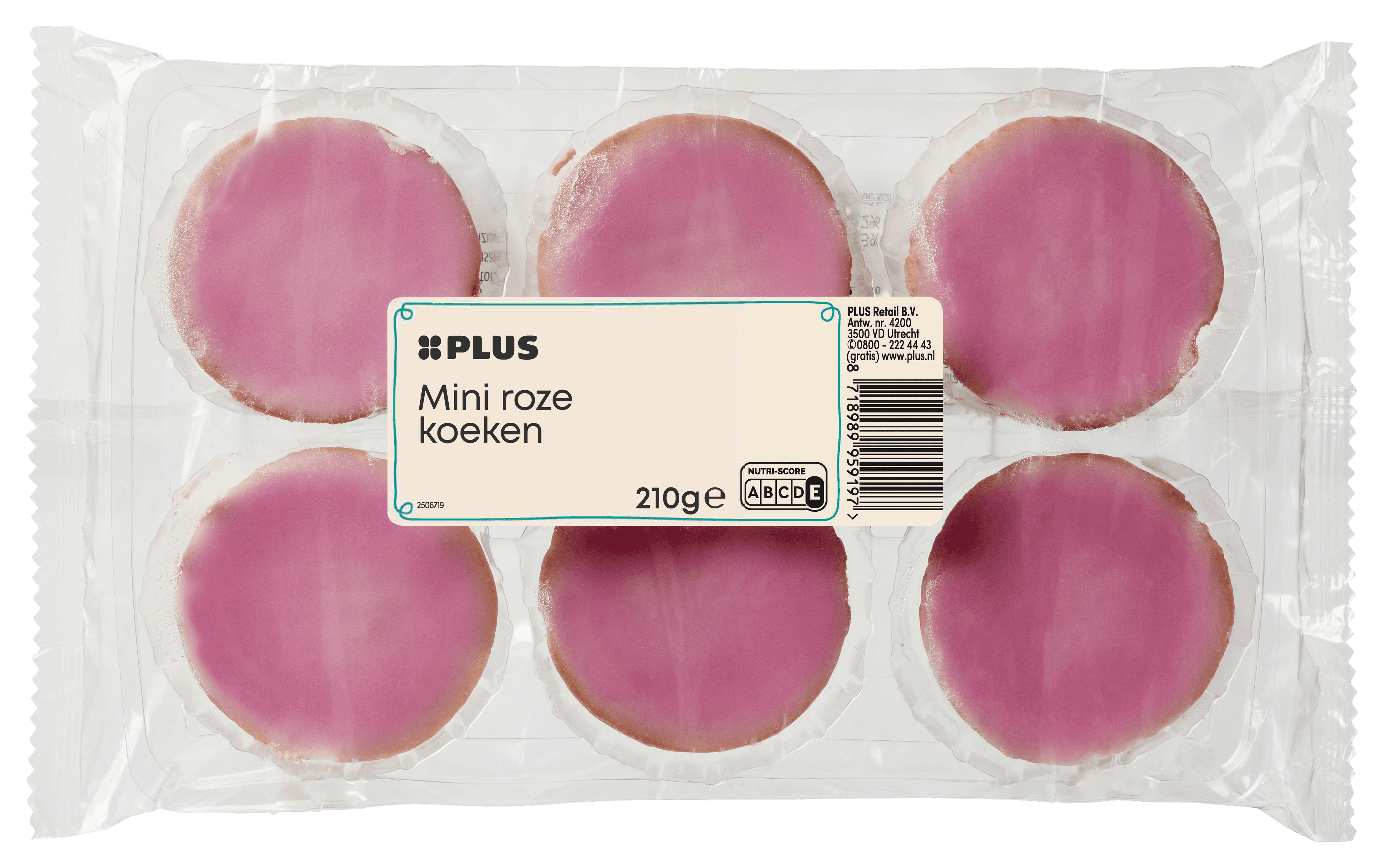 PLUS Mini roze koeken