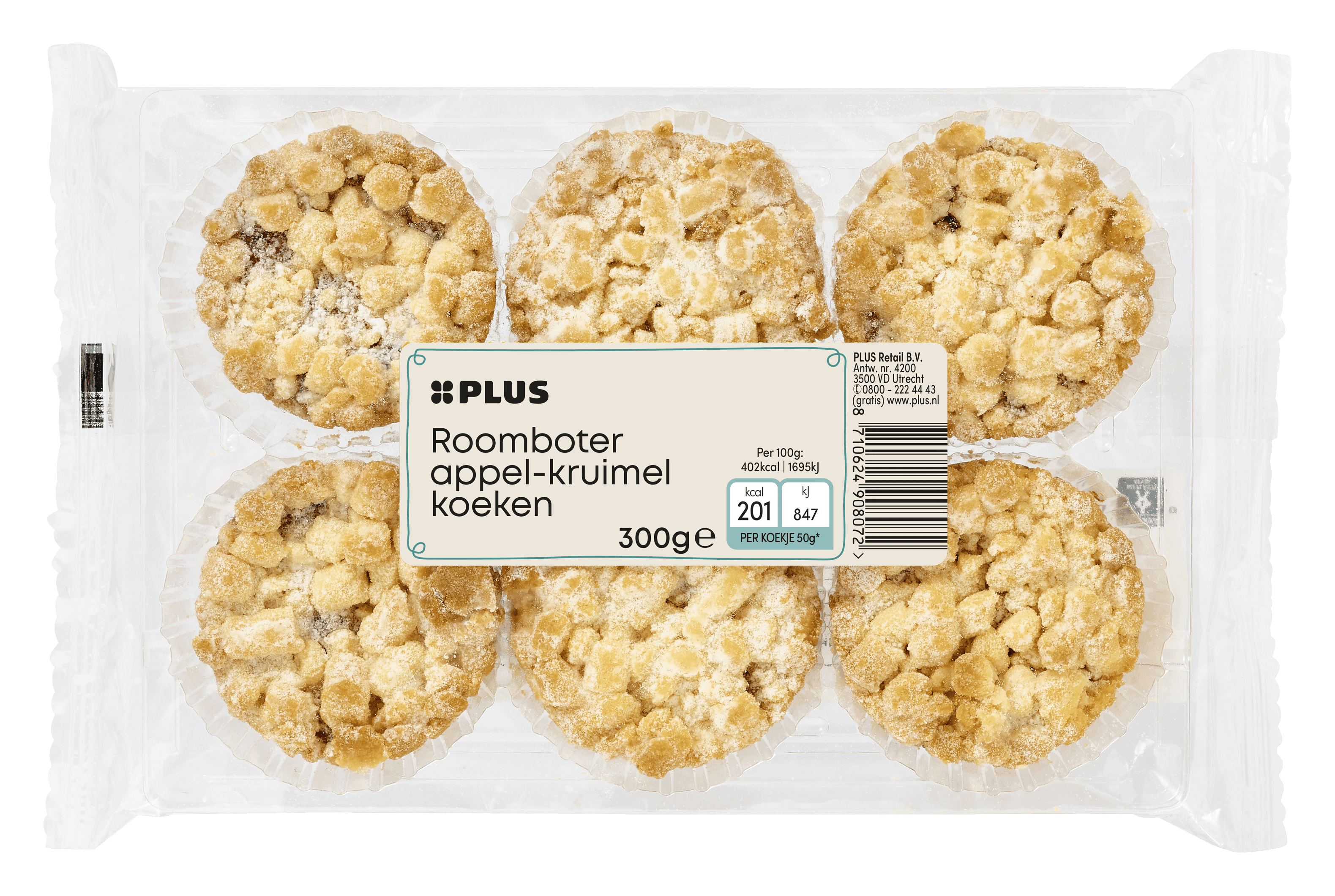 PLUS Appelkruimelkoeken