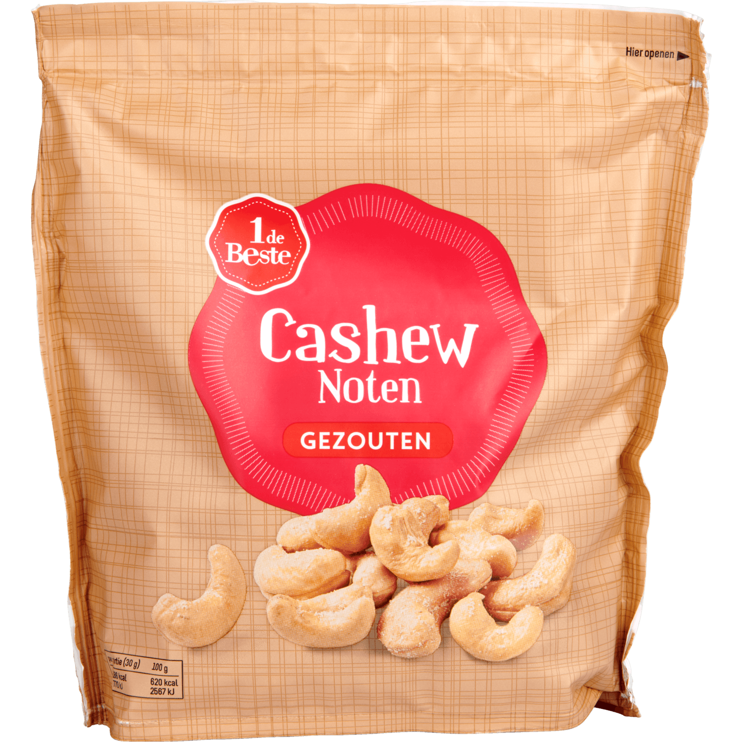 1 De Beste Cashewnoten gezouten