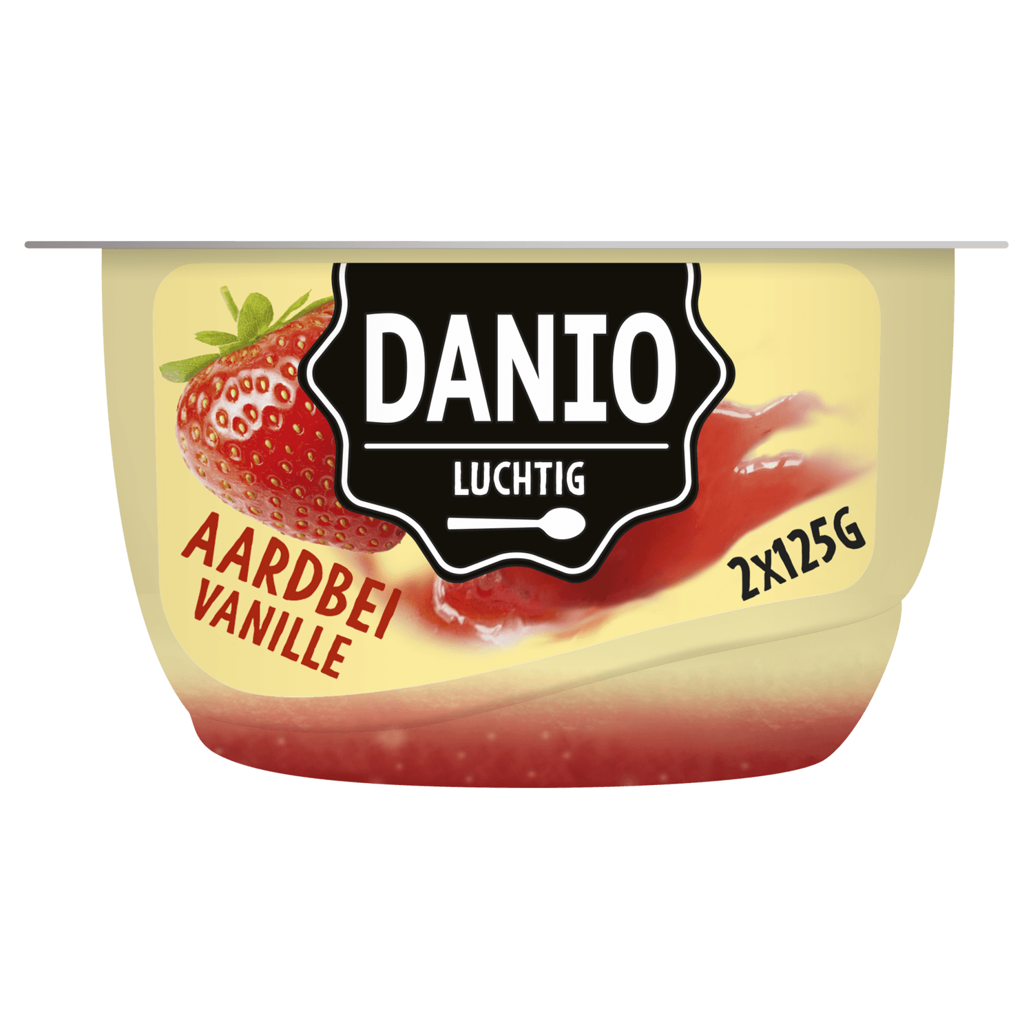 Danio Luchtige kwark aardbei vanille