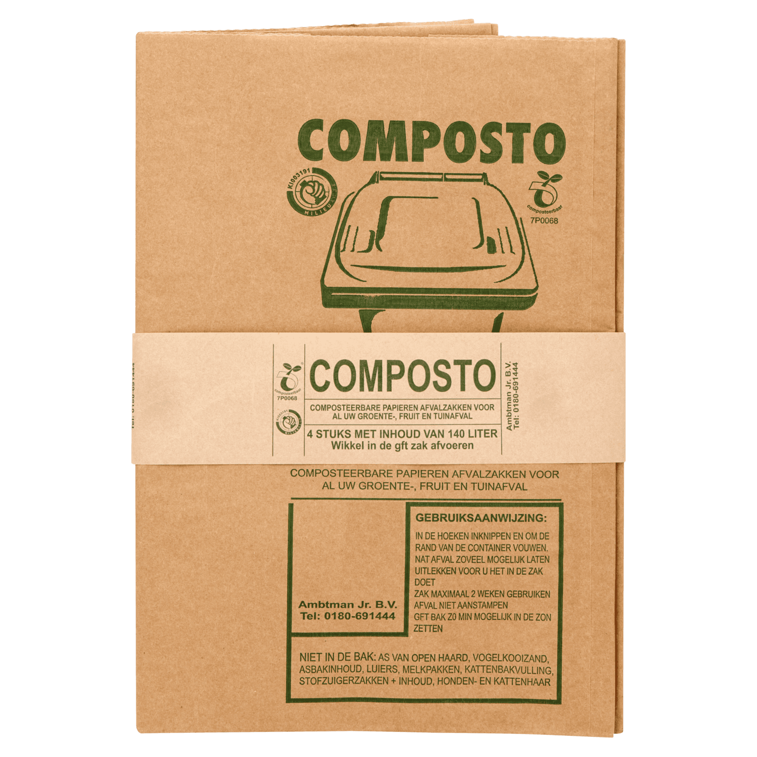 Composto Gft afvalzak 140 liter