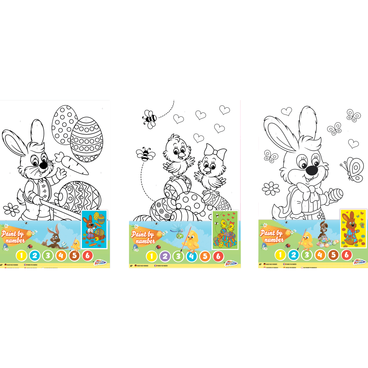 Paas canvas schilderen op nummer