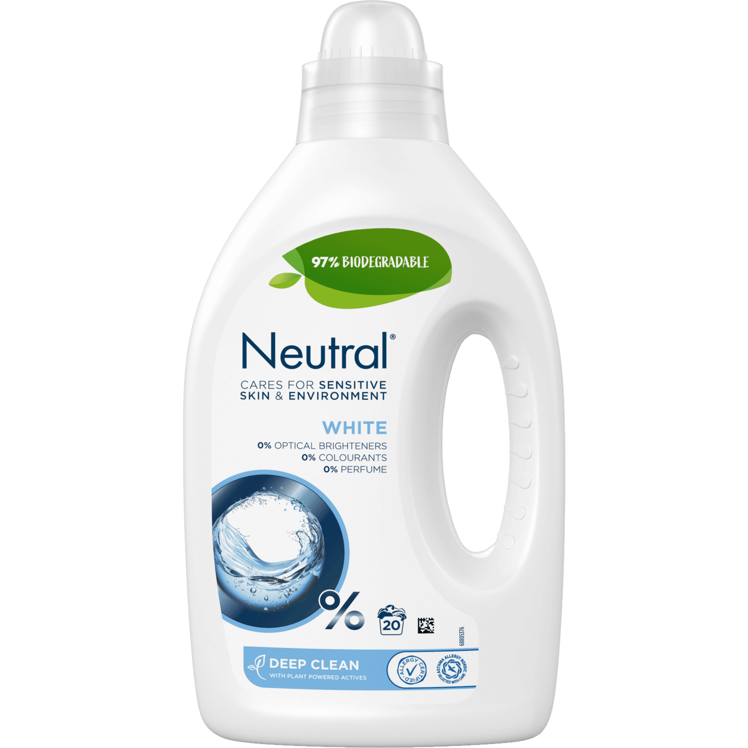 Neutral Vloeibaar wasmiddel white wash 20 wasbeurten