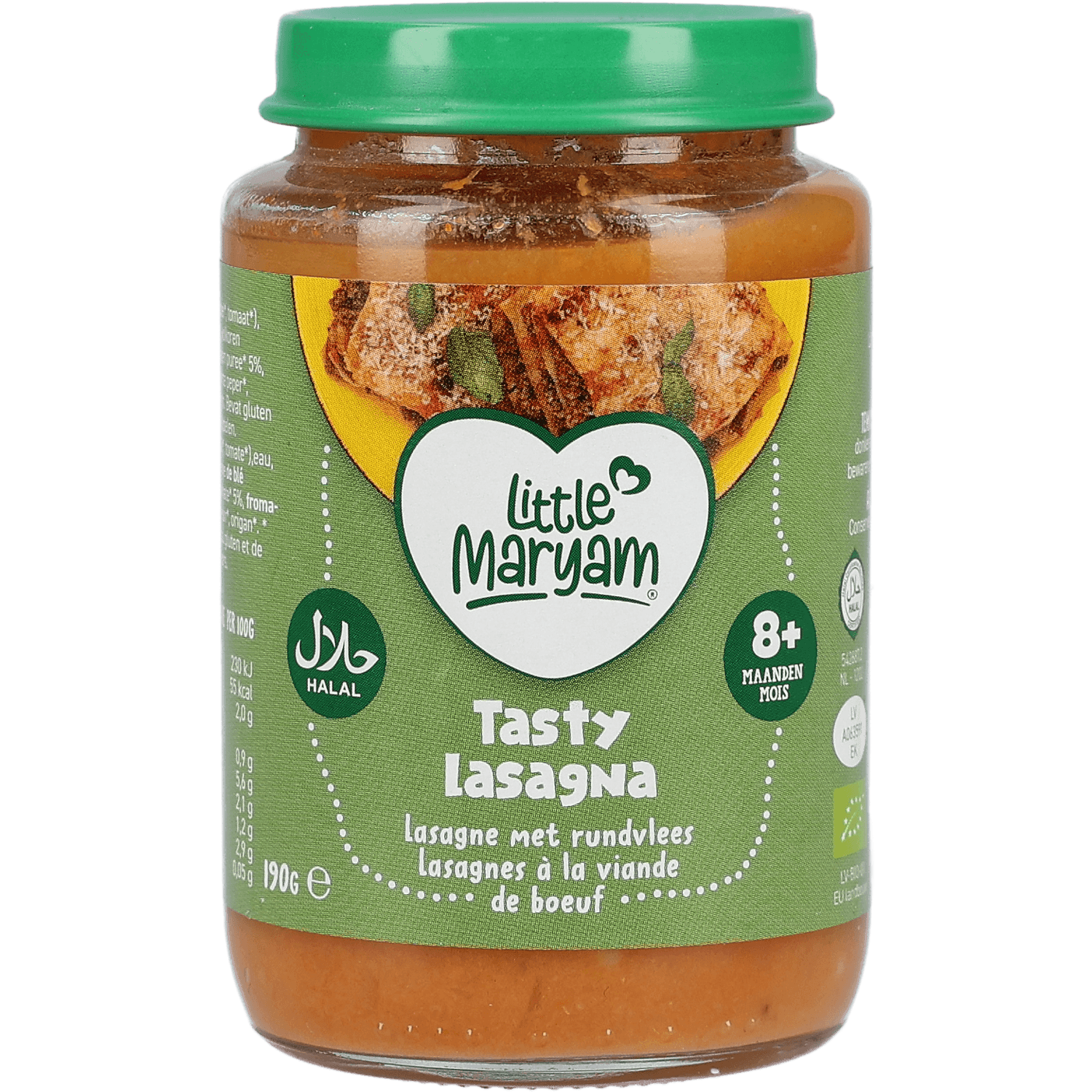 Little Maryam Tasty lasagna met rund 8+ mnd