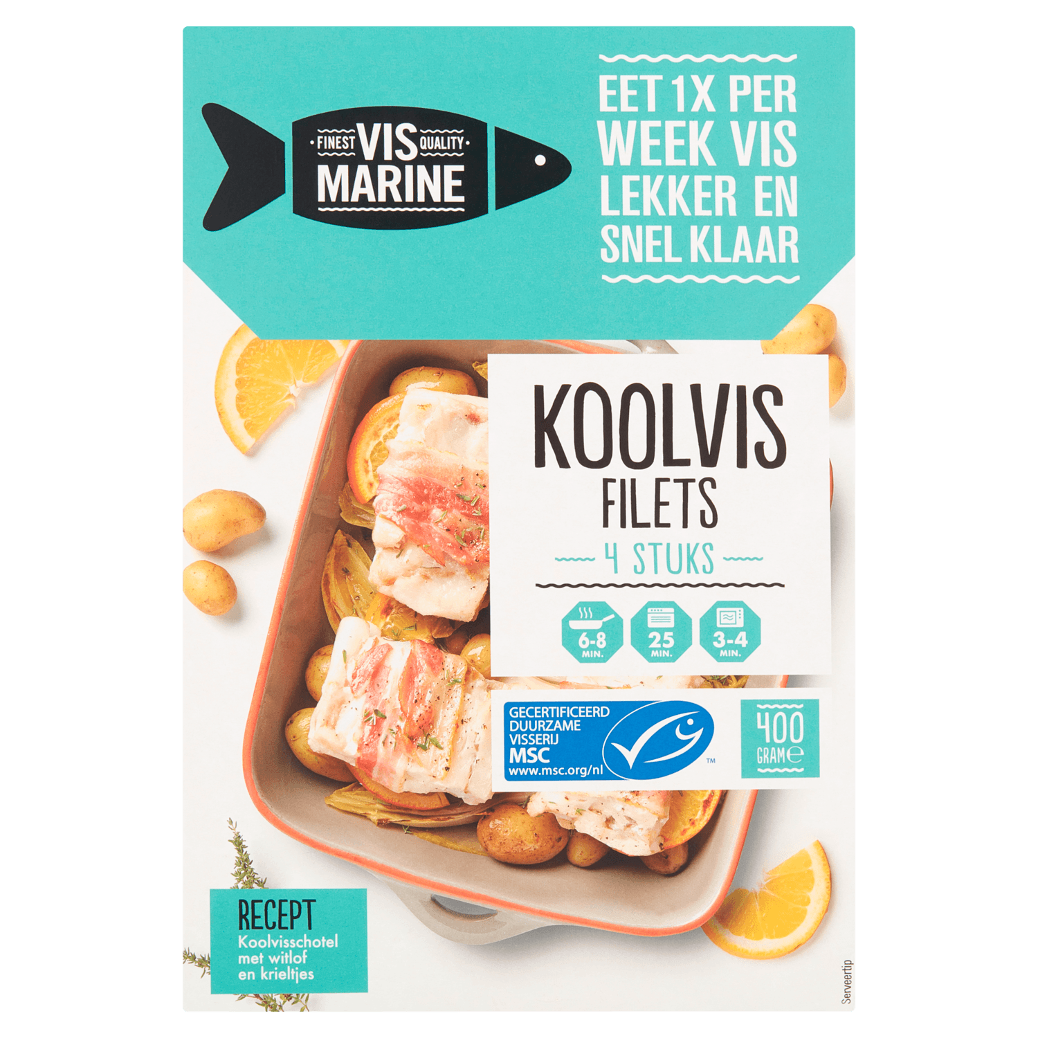 Vis Marine Koolvisfilet 4 stuks