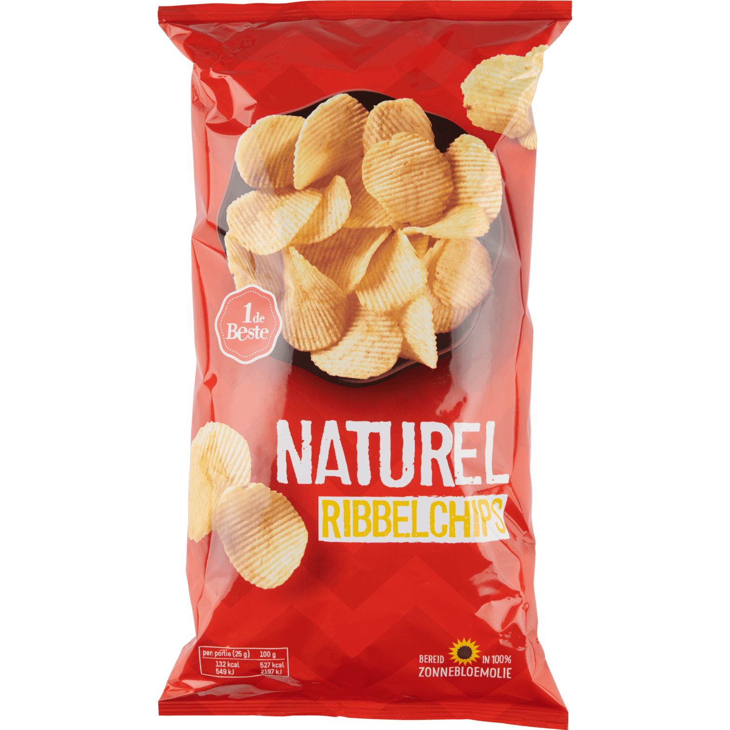 1 De Beste Ribbelchips naturel