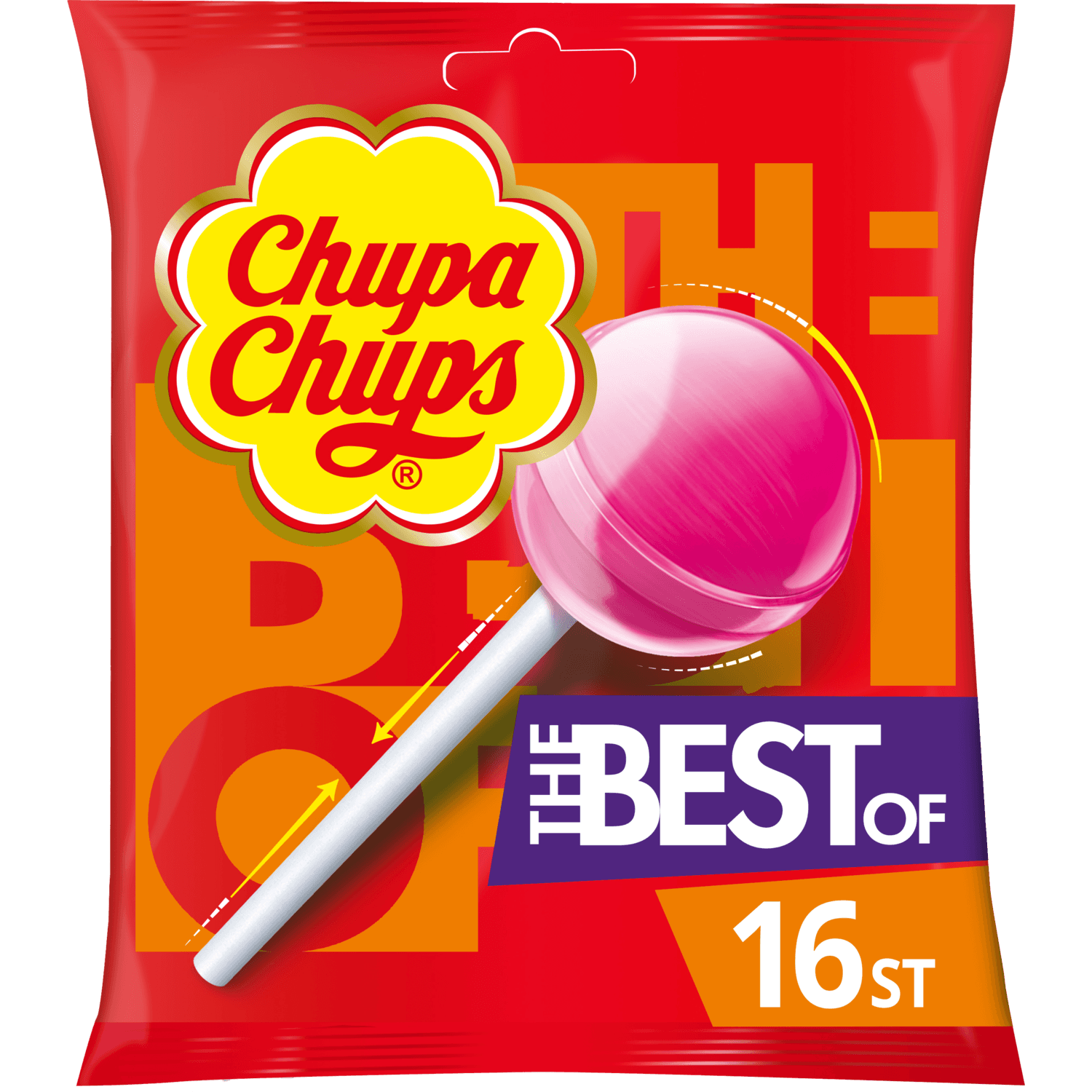 Chupa Chups The Best of Lollies Uitdeel Snoep Zak 16 stuks