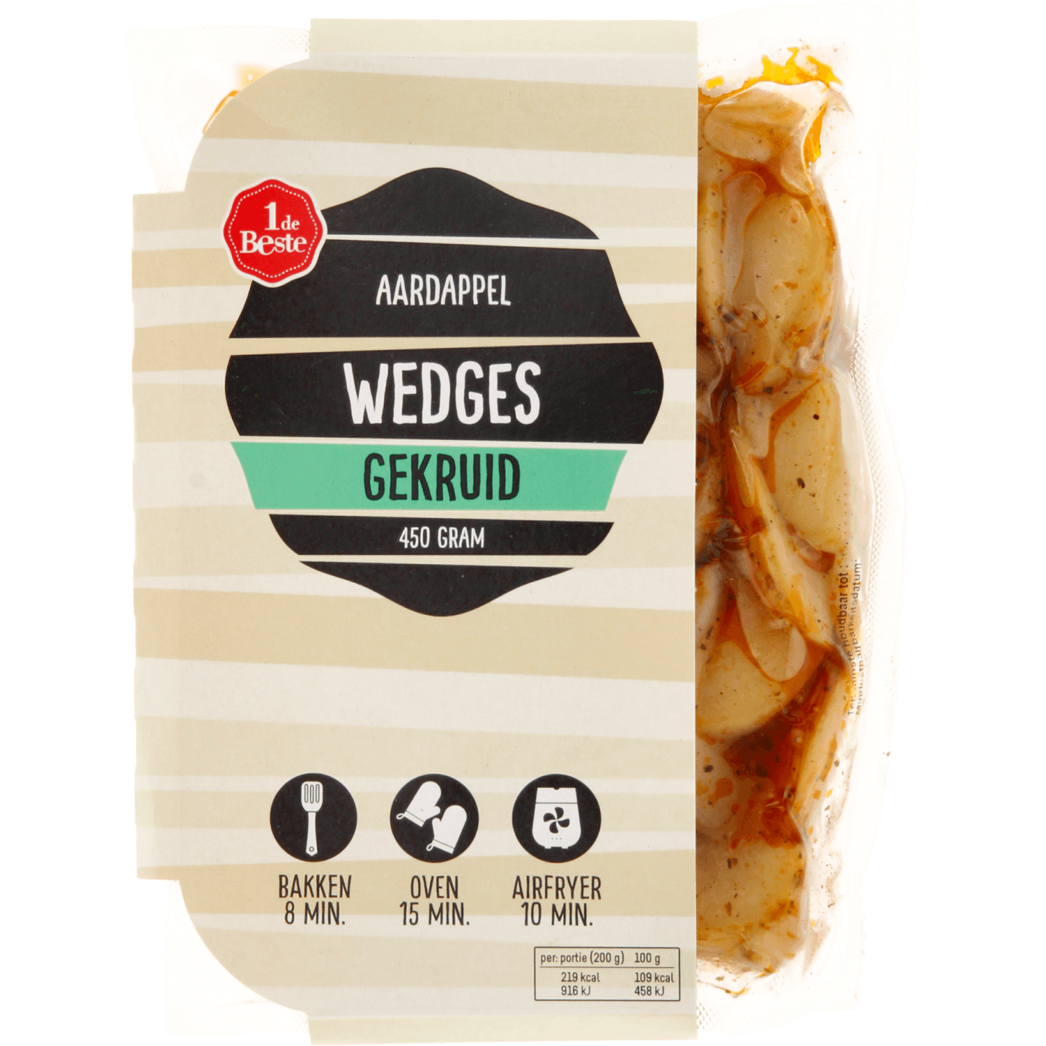 1 De Beste Aardappel wedges gekruid