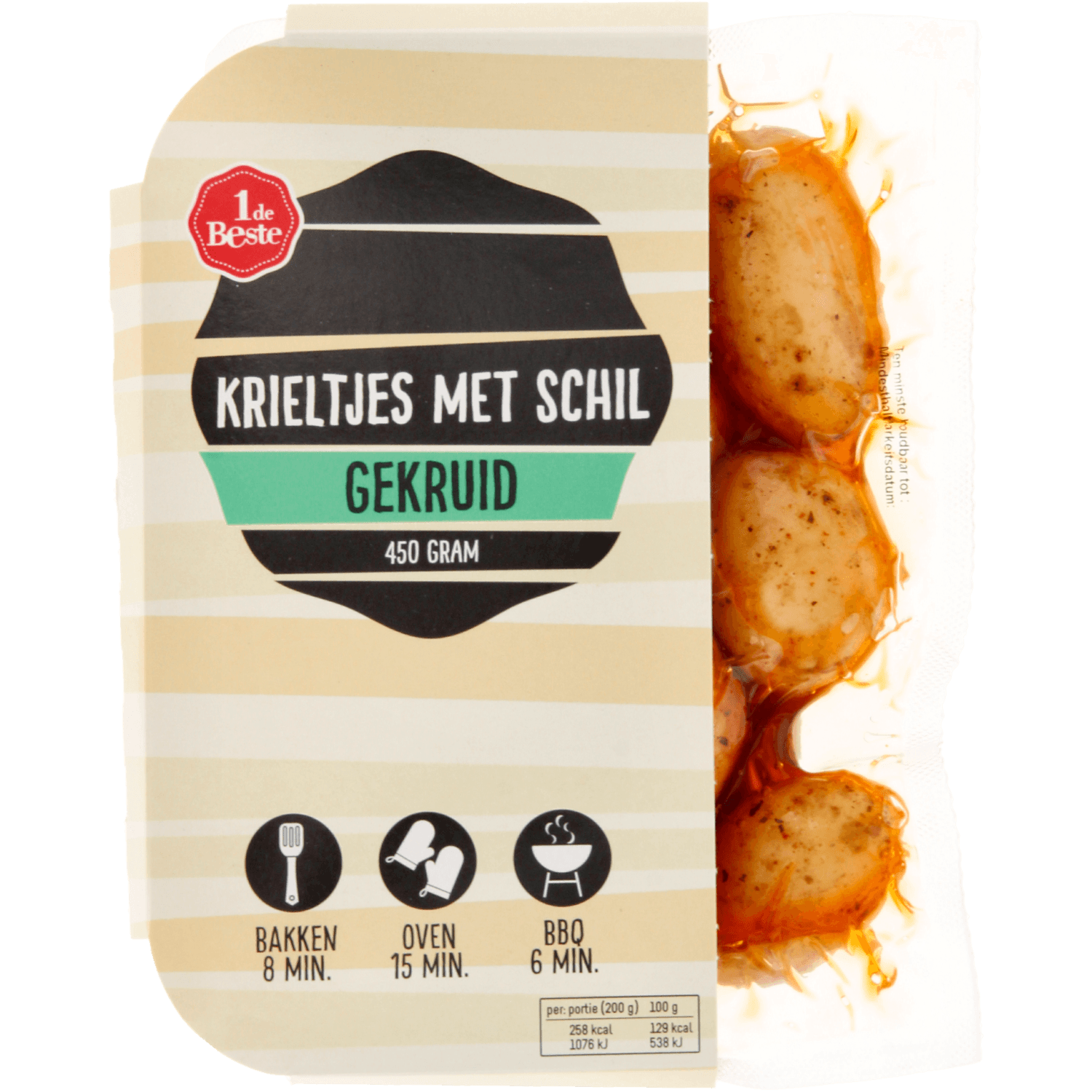 1 De Beste Krieltjes met schil gekruid
