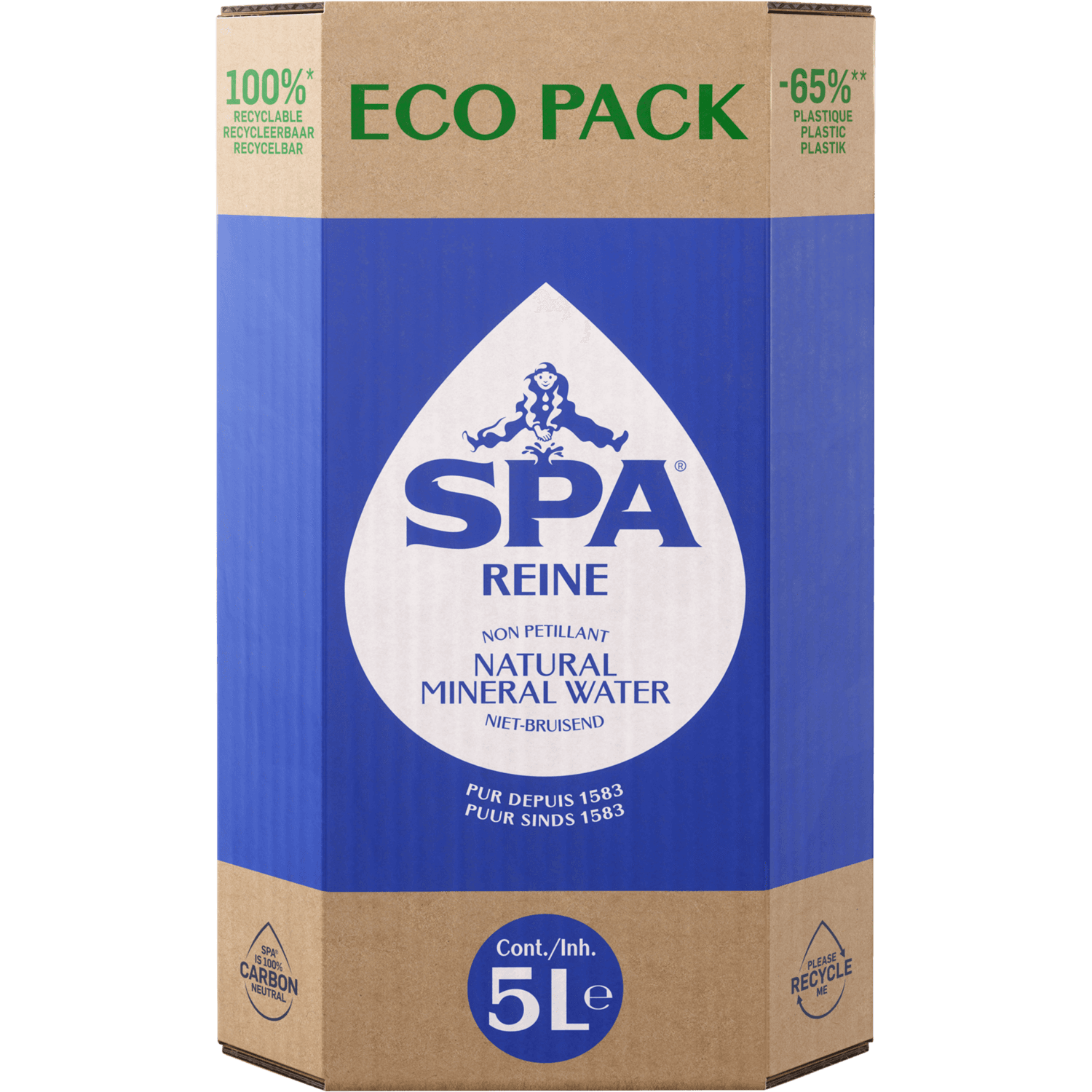 Spa Reine mineraalwater koolzuurvrij