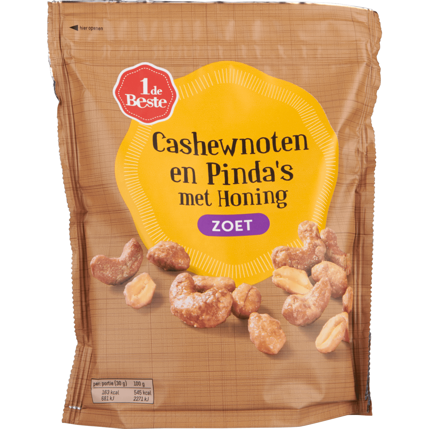 1 De Beste Cashewnoten en pinda's met honing