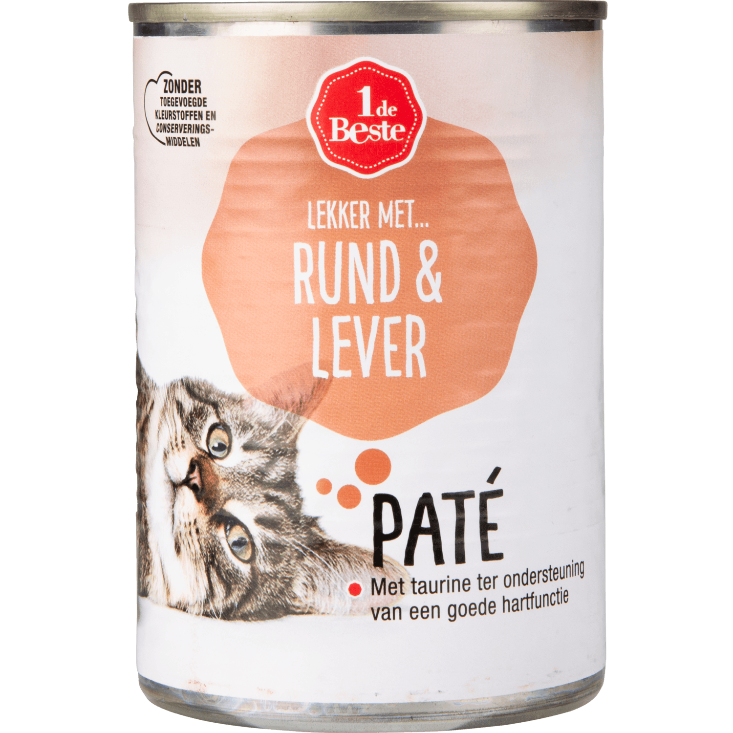 1 De Beste Kattenvoer pate rund-lever