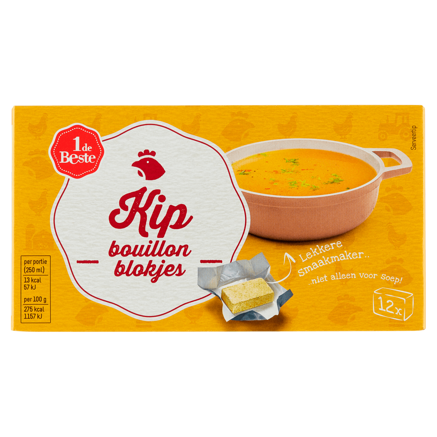 1 De Beste Bouillonblokjes kip 12 stuks