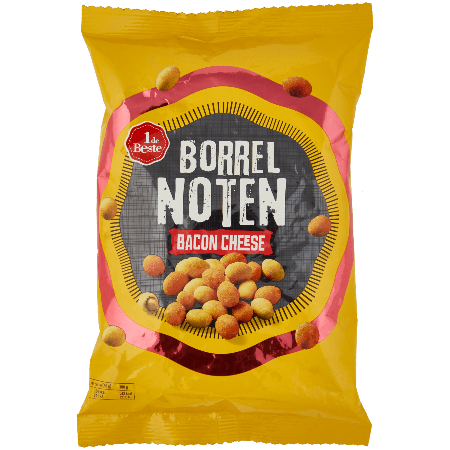 1 De Beste Borrelnoten bacon-cheese