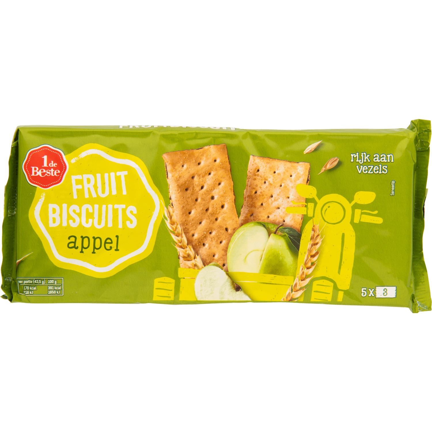 1 De Beste Fruitbiscuit appel