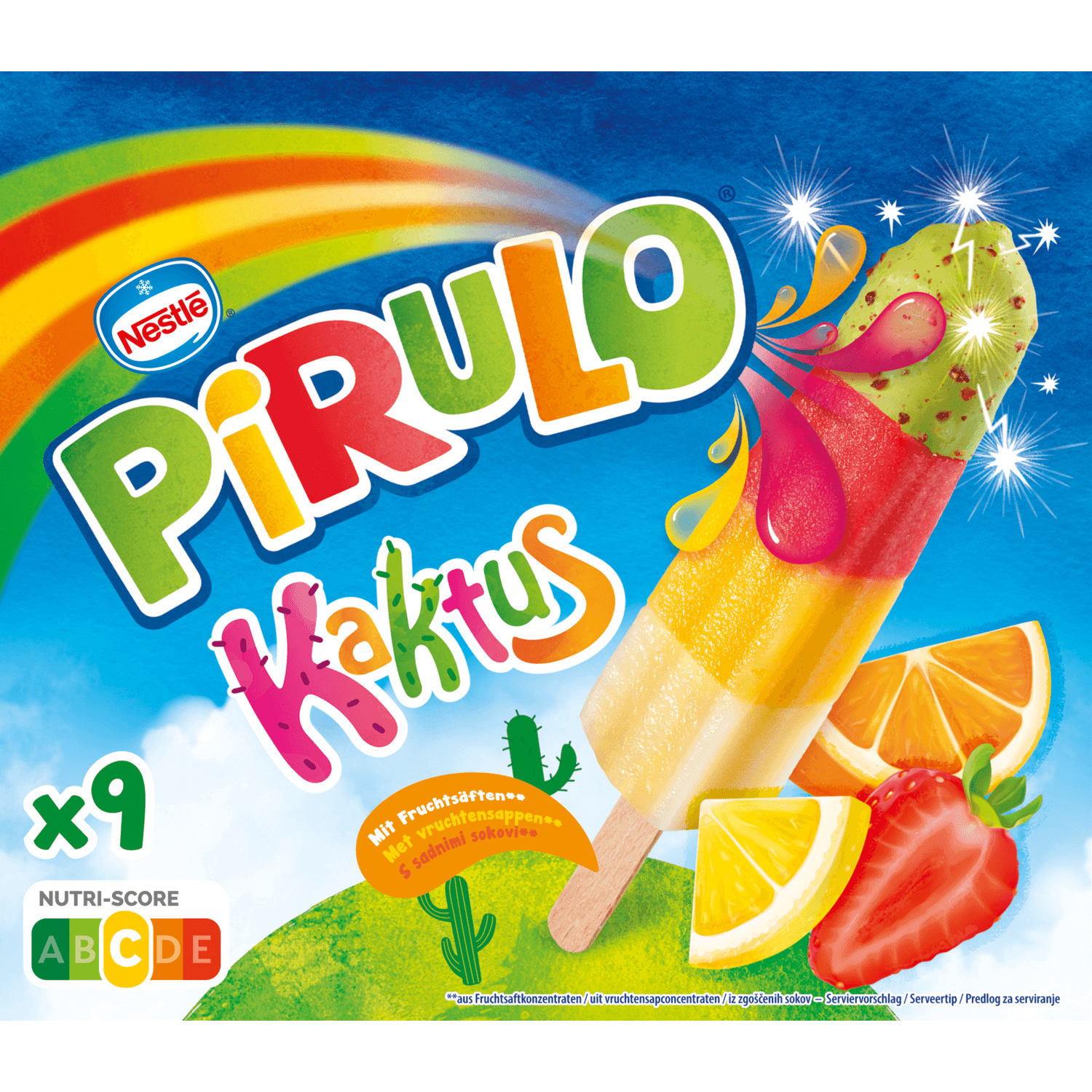 Nestlé Waterijs pirulo kaktus 9 stuks