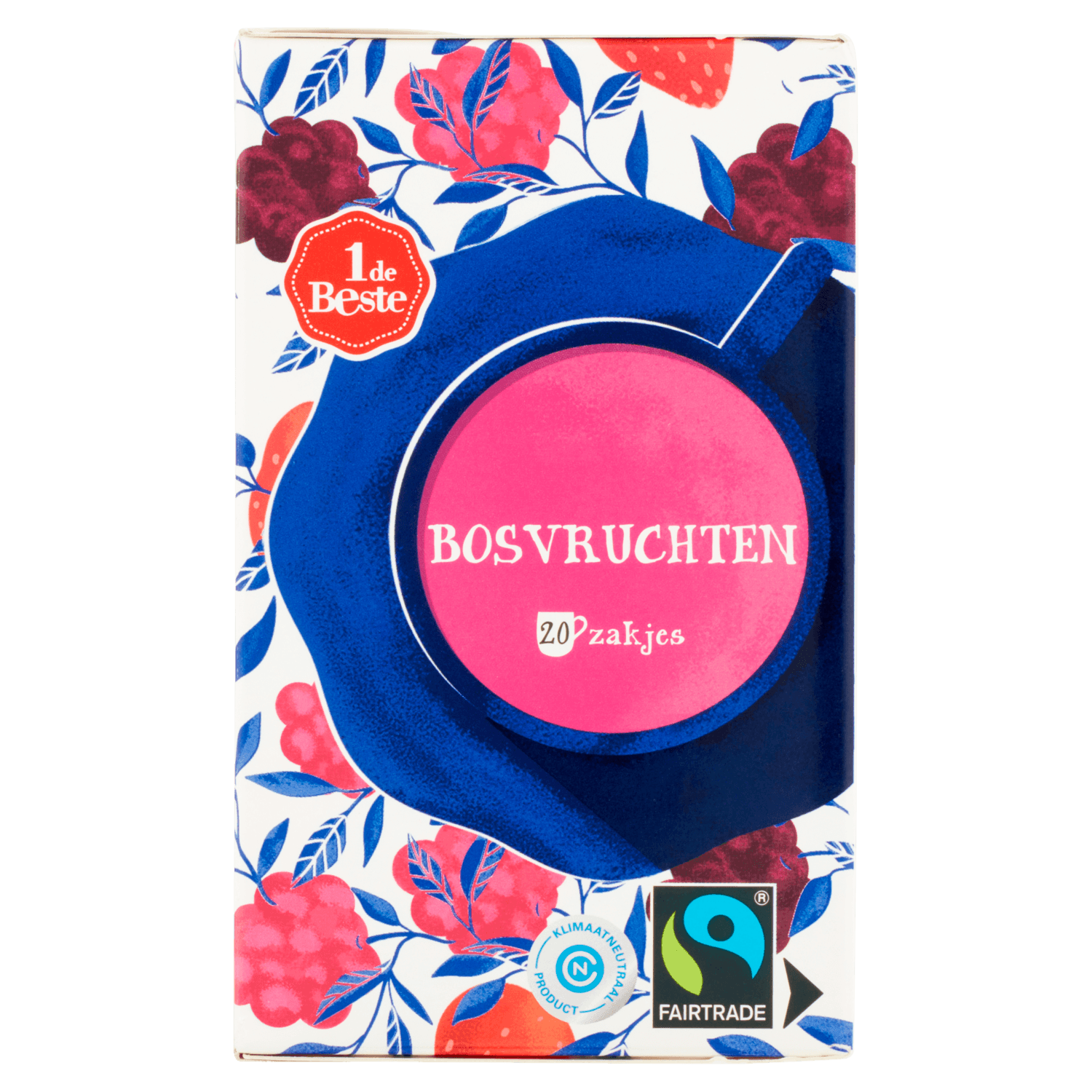 1 De Beste Vruchtenthee bosvruchten kop 20 zakjes