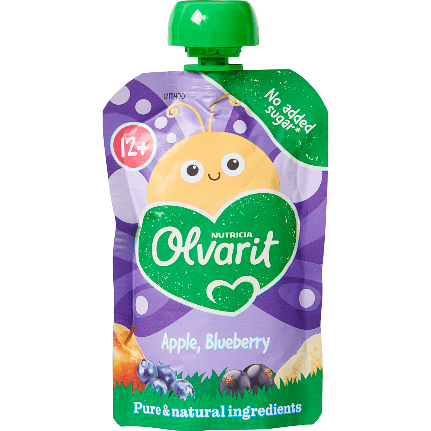 Olvarit Knijpfruit 12+ Maanden Appel Bosbes