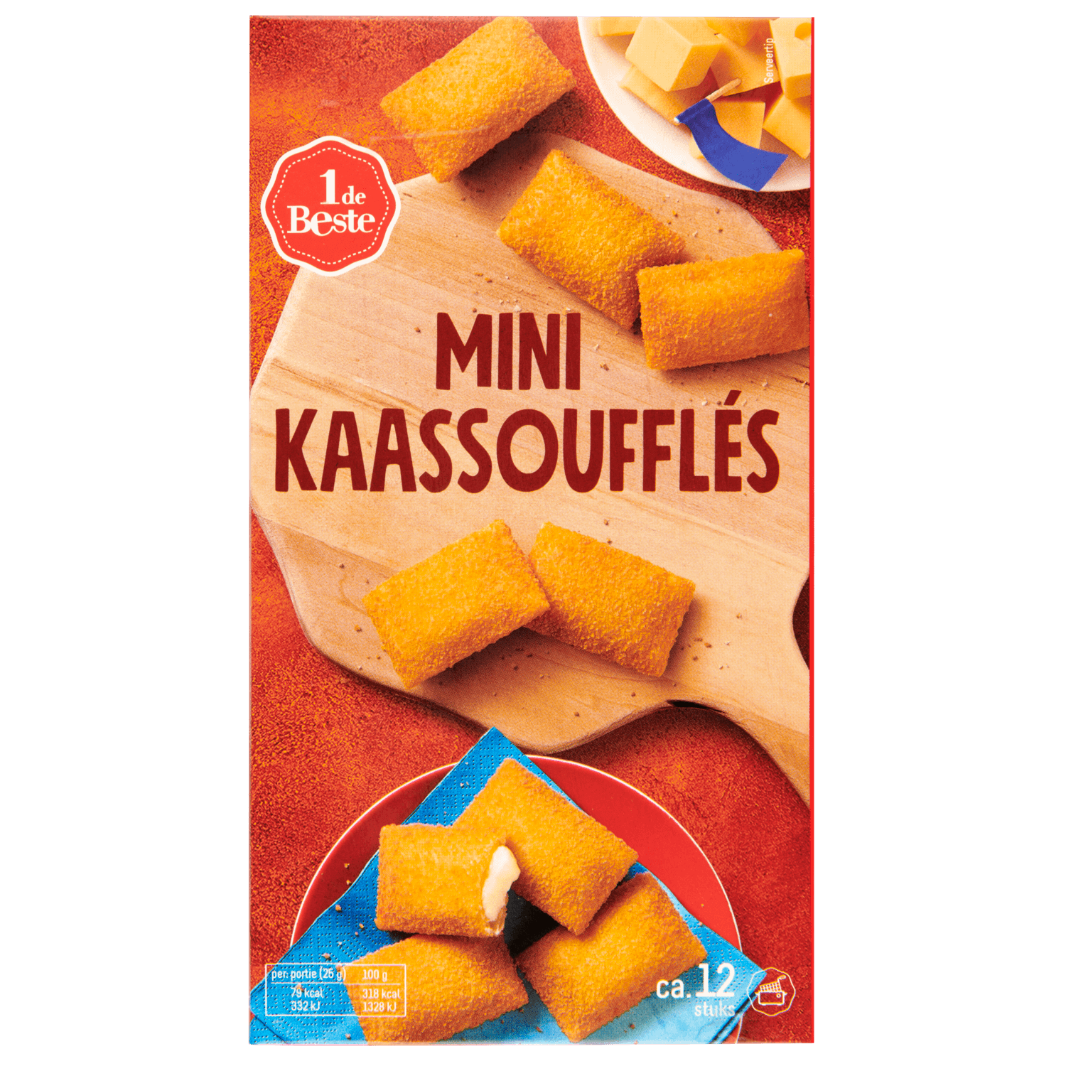 1 De Beste Kaassouffle mini oven 10 stuks