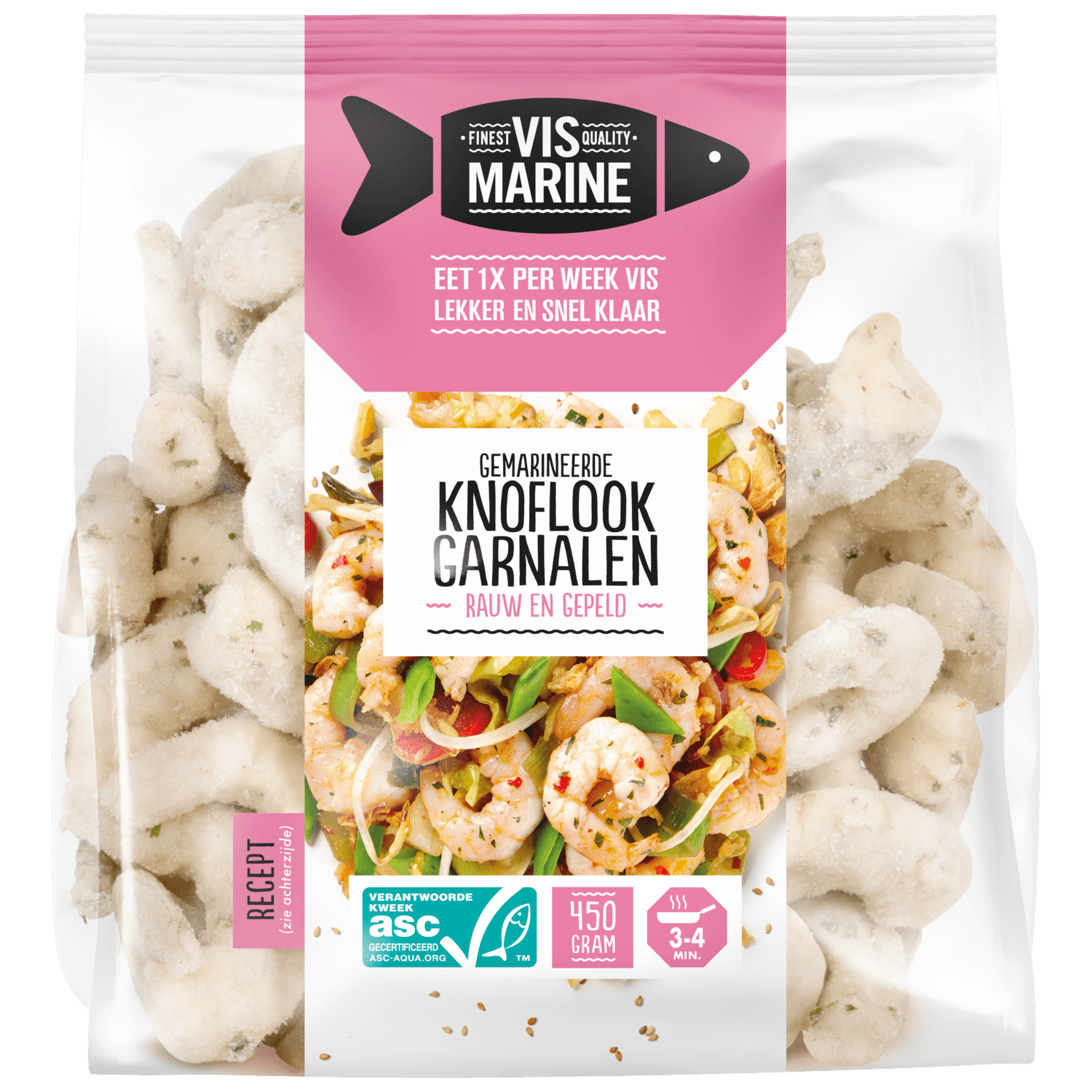 Vis Marine Garnalen knoflook