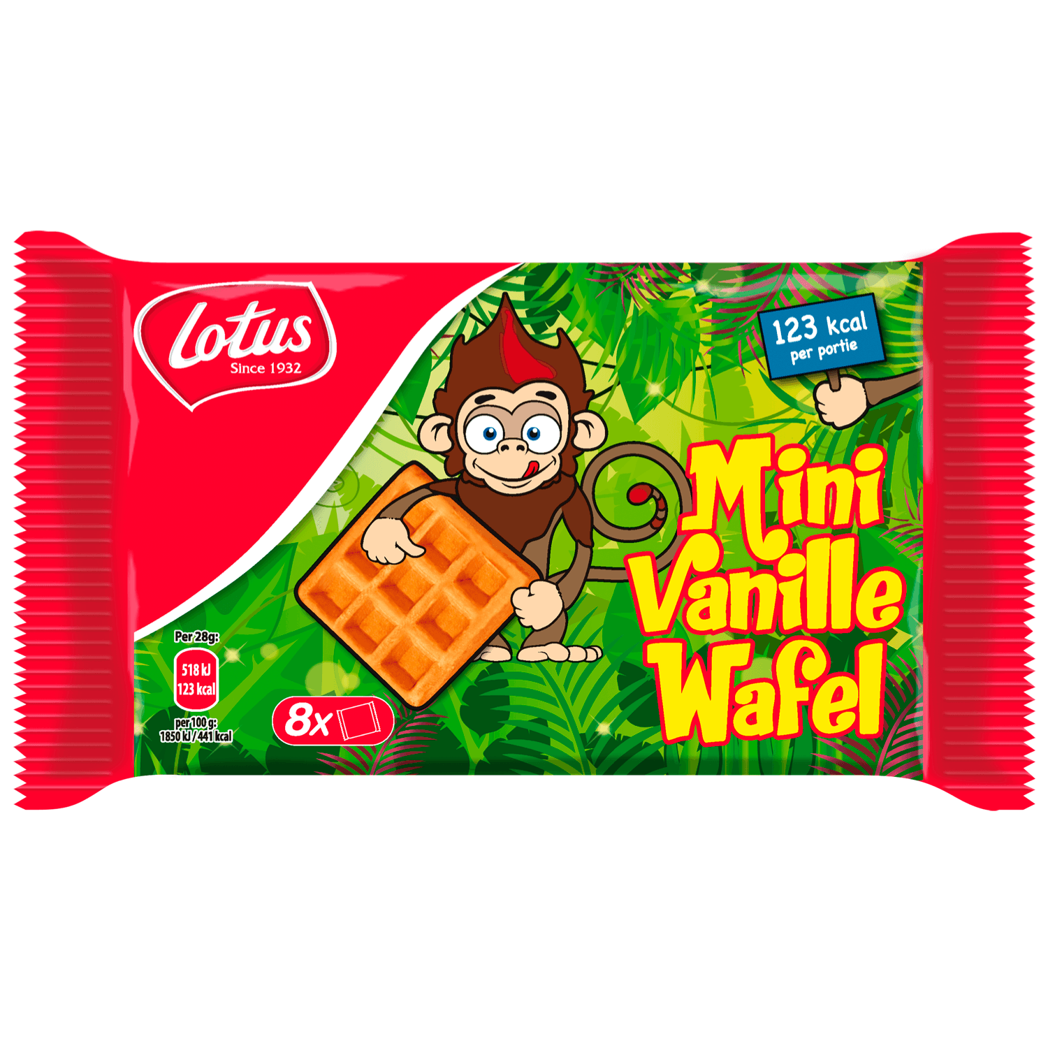 Lotus Mini vanille wafels 8 stuks