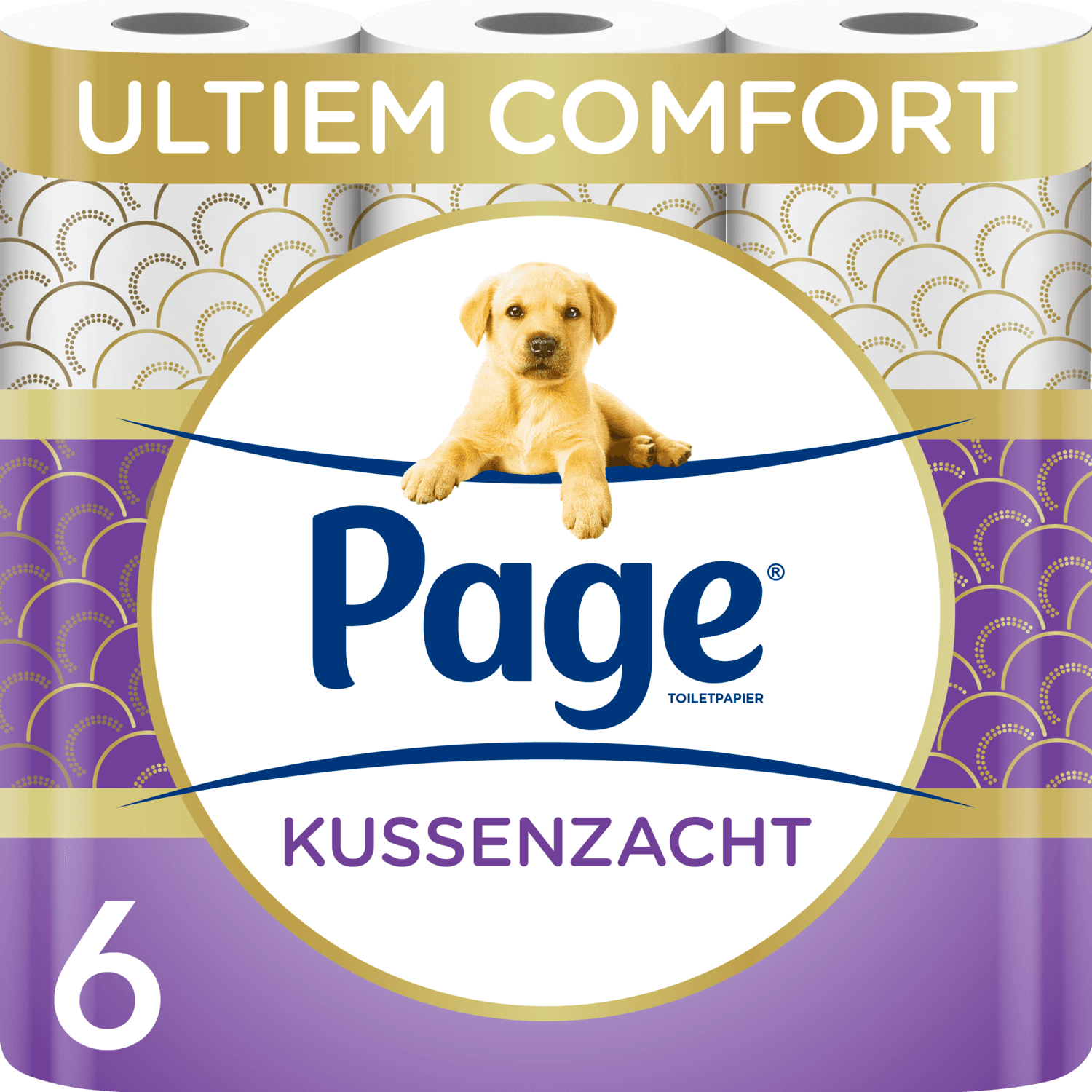 Page Toiletpapier 6 rollen kussenzacht