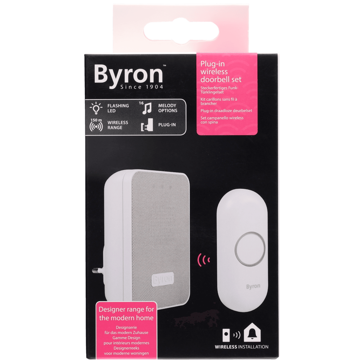 Byron draadloze deurbel DBY-22322