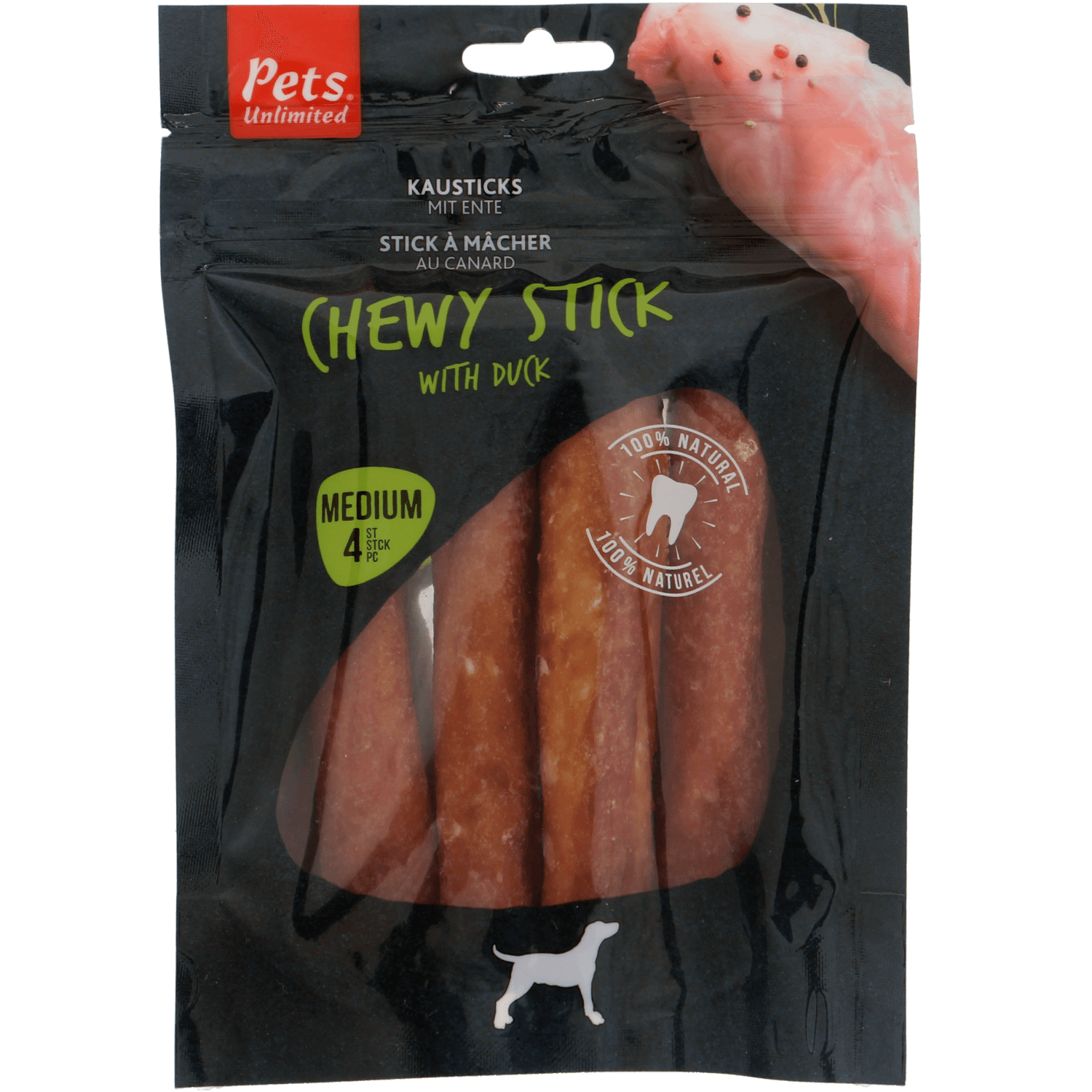Pets Hondensnacks chewy sticks duck