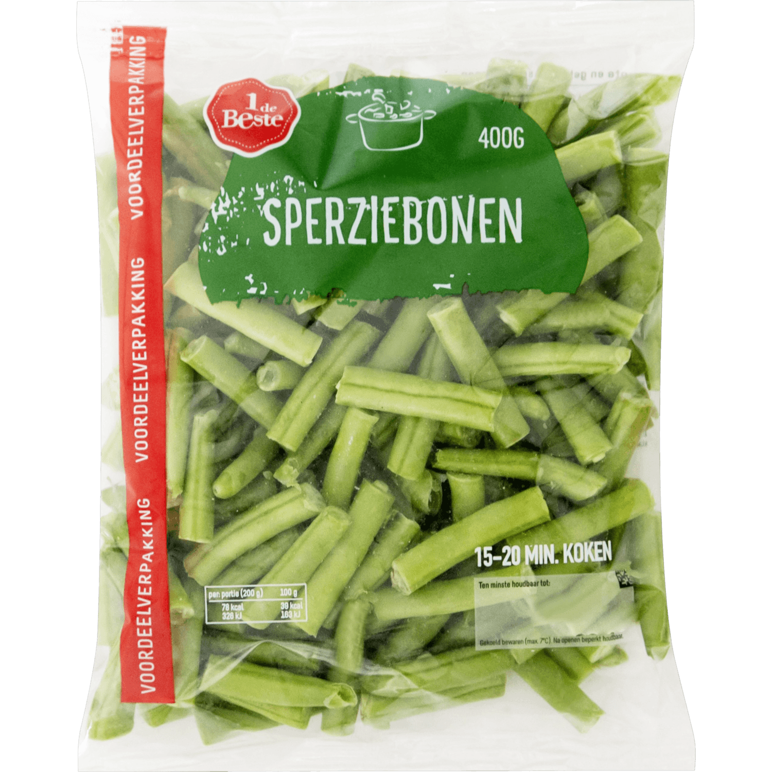 1 De Beste Sperziebonen gebroken voordeel verpakking