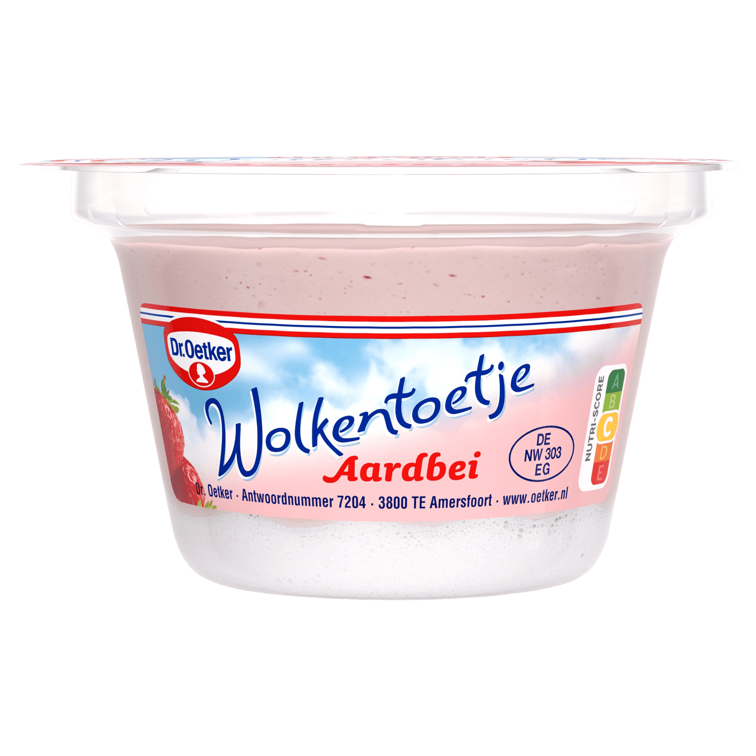 Dr. Oetker Wolkentoetje aardbei