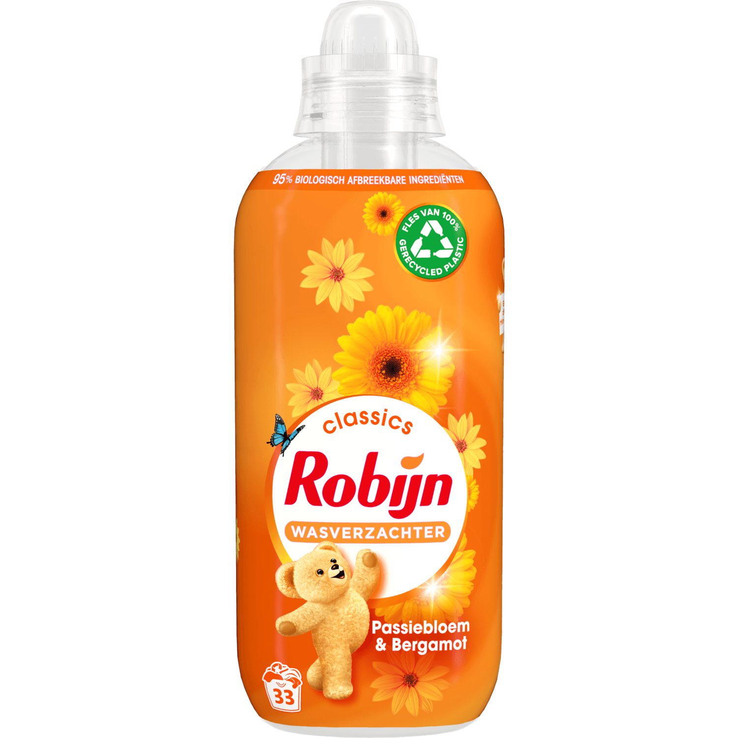 Robijn Wasverzachter passiebloem & bergamot 33 wasbeurten