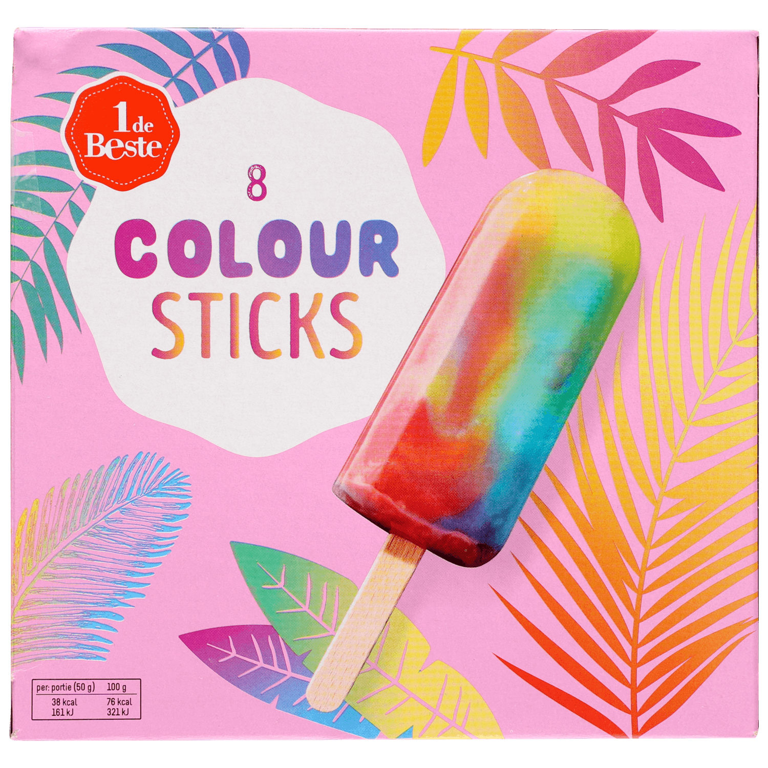 1 De Beste Coloursticks 8 stuks