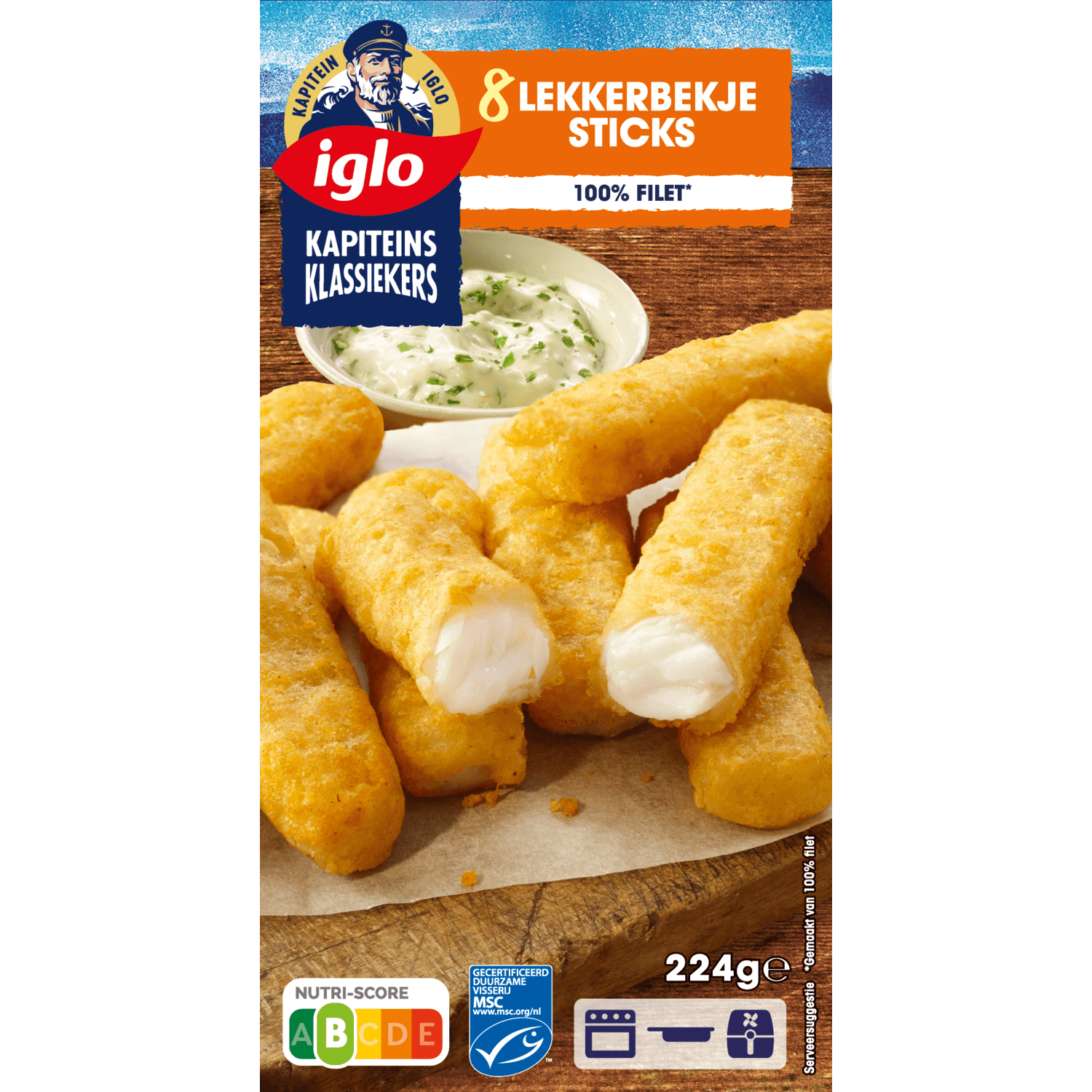 Iglo Kapiteins Klassiekers Lekkerbekje sticks