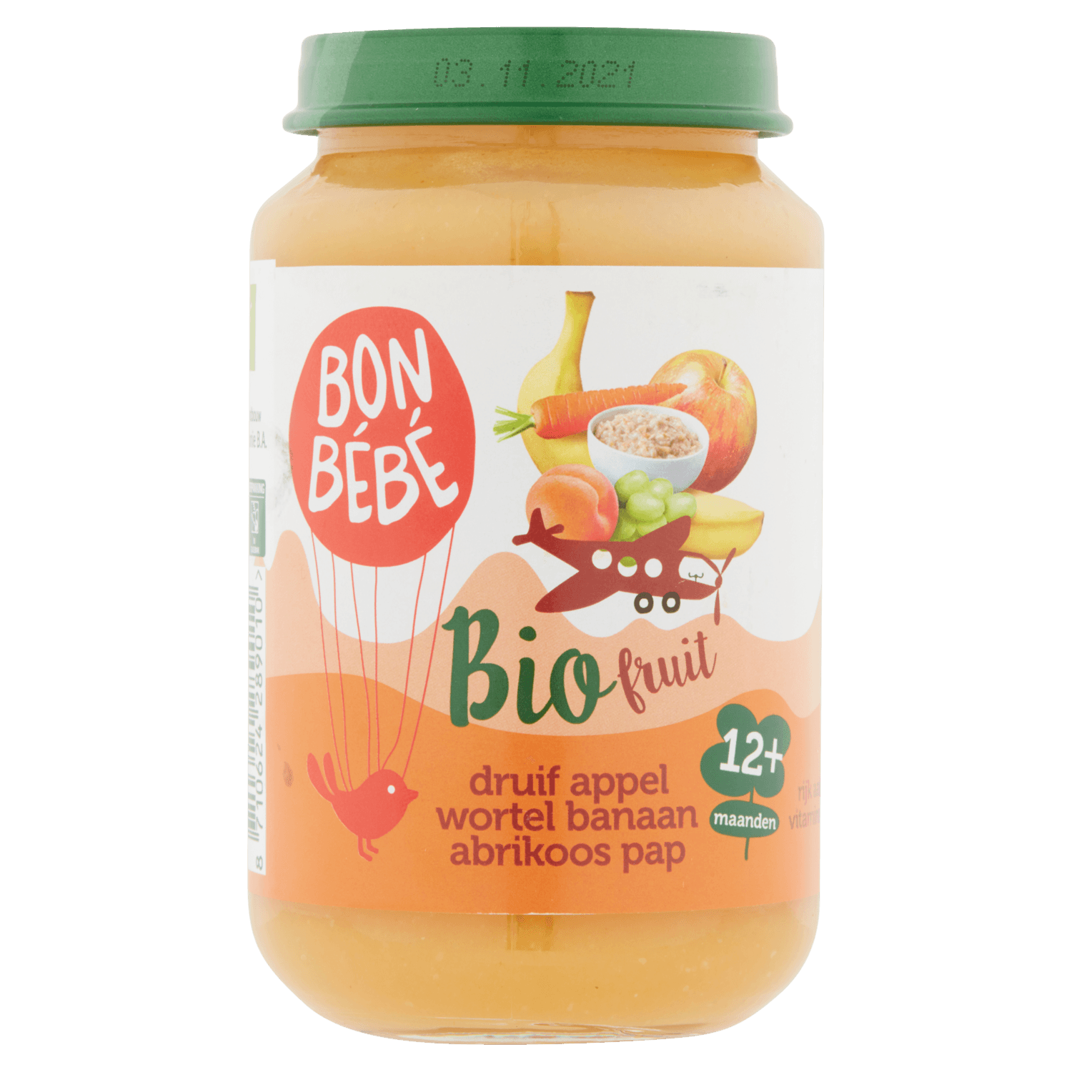 Bonbébé F1201 bio druif app wort banaan pap