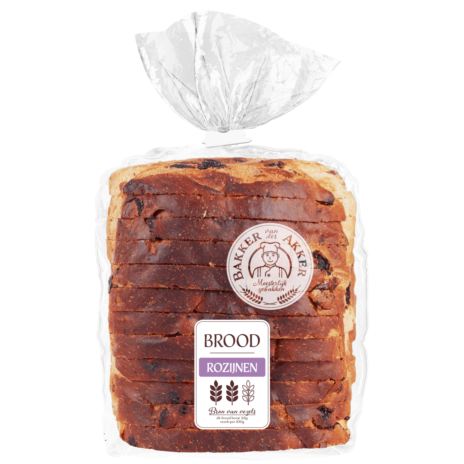 Bakker van der Akker Rozijnenbrood half