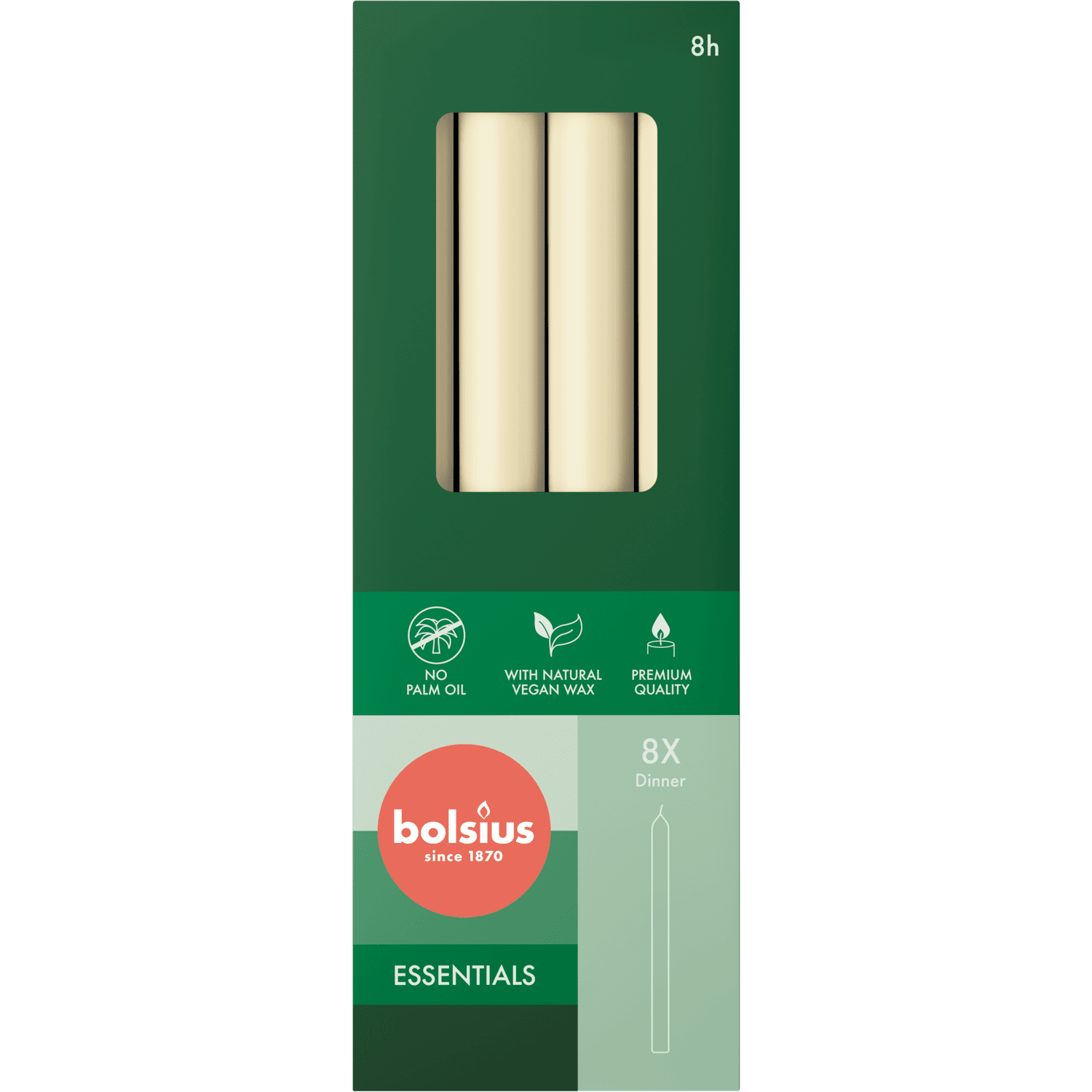 Non food Dinerkaarsen soft pearl