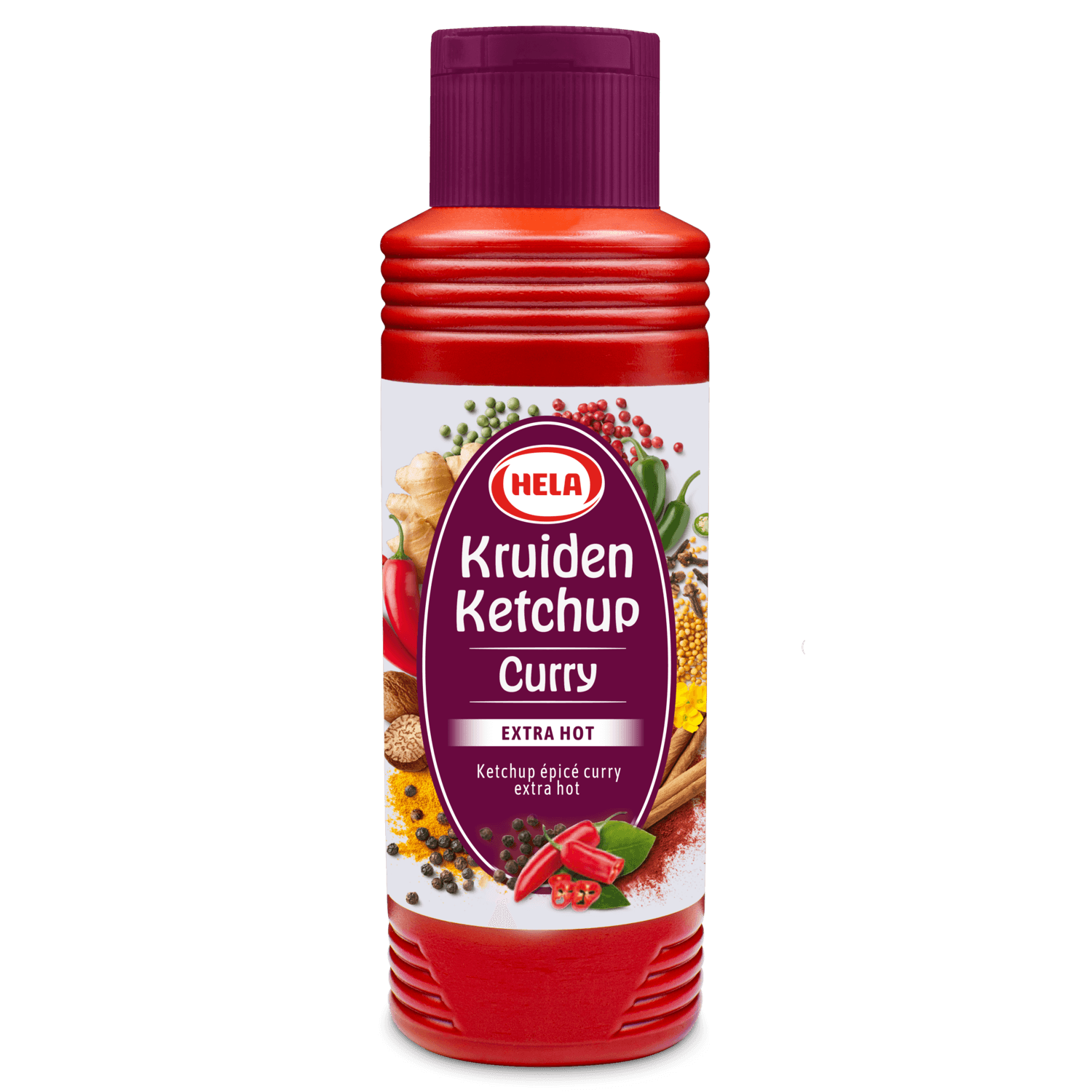Hela Kruiden ketchup curry extra hot