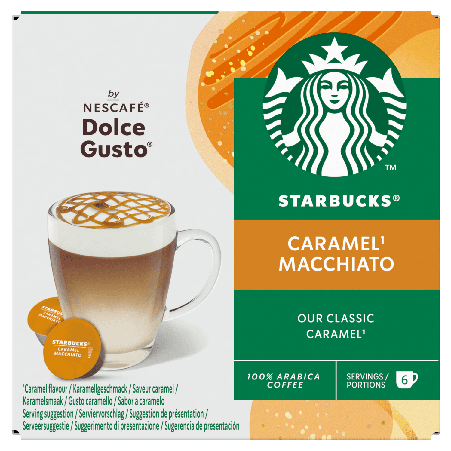 Starbucks Koffiecups dolce gusto caramel macchiato