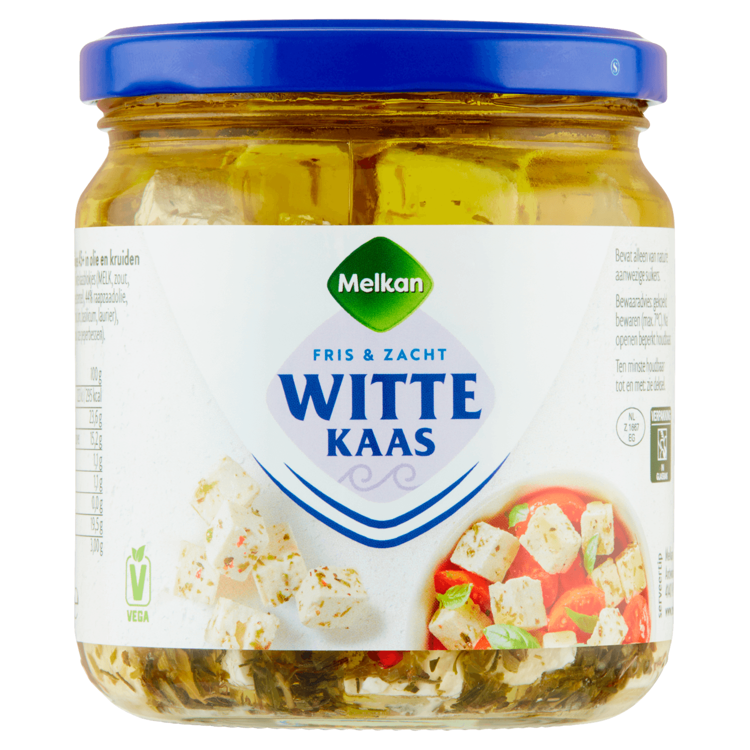 Melkan Kaasblokjes 45+ in olie