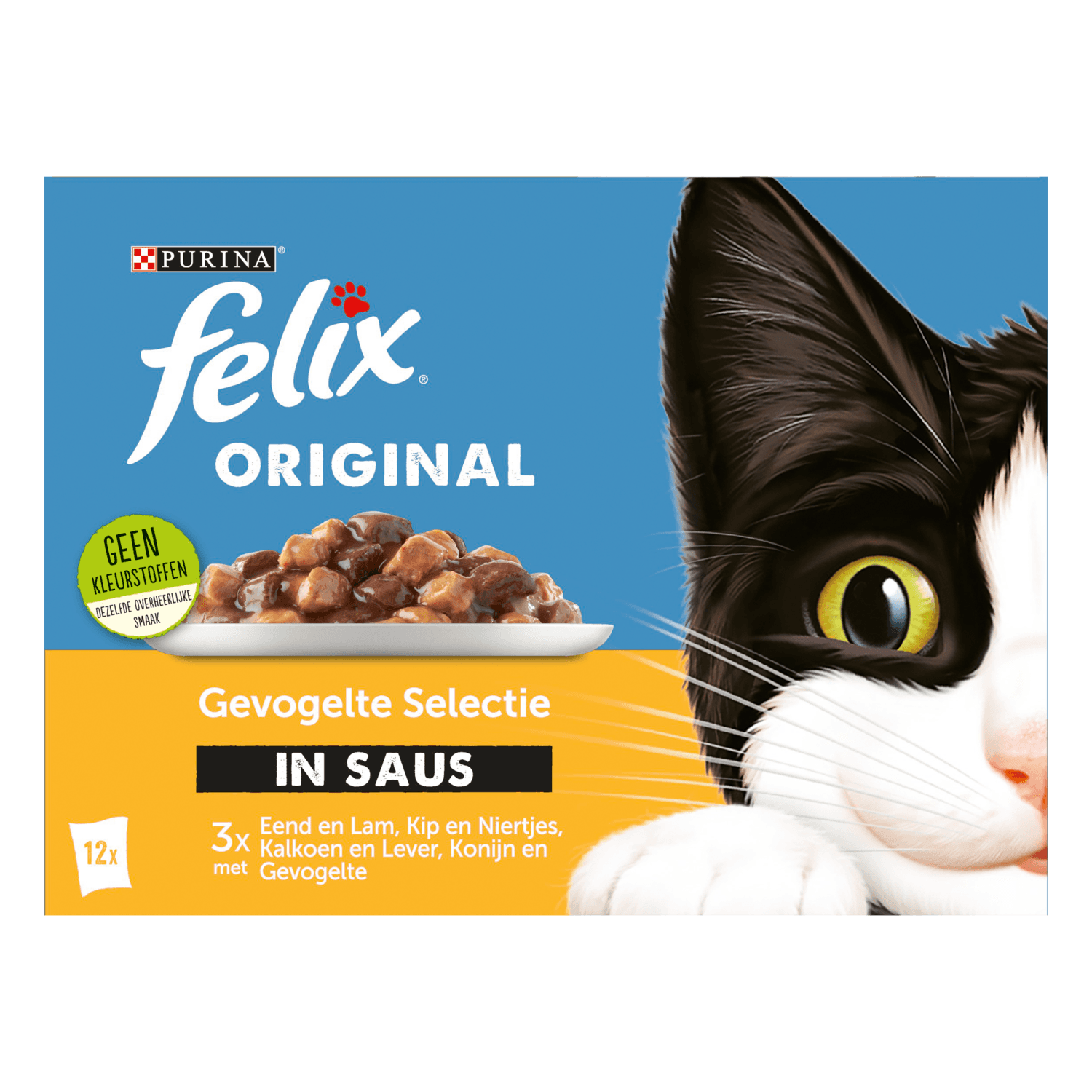 Felix Kattenvoer gevogelte selectie saus