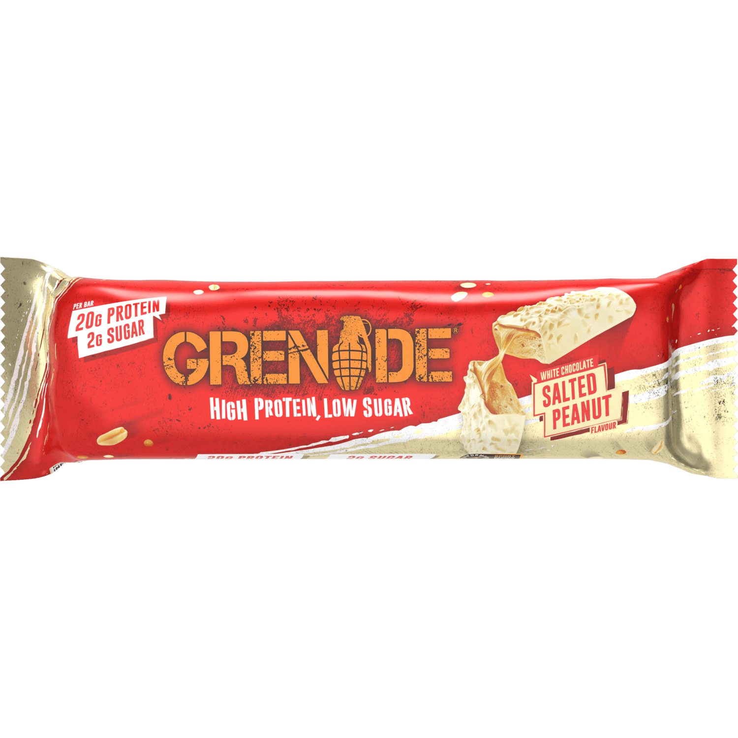 Grenade Protein bar white choc. salt. peanut