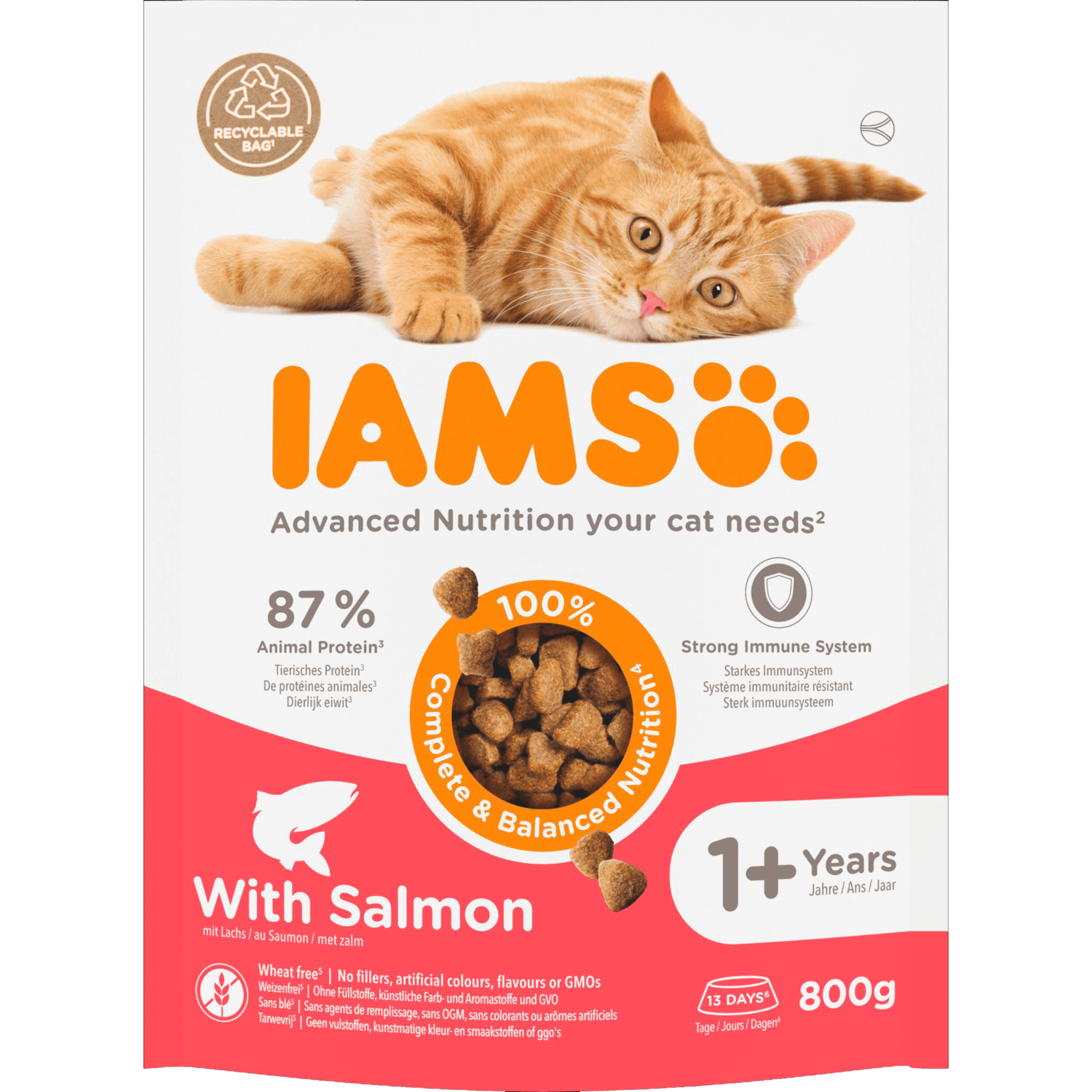 Iams Kattenvoer vitality adult met zalm