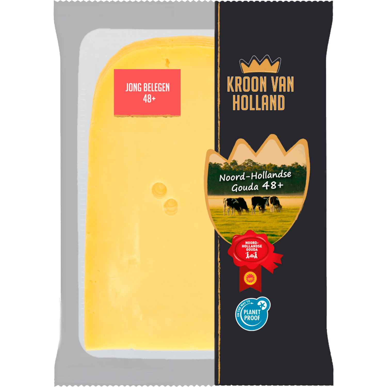 Kroon van Holland Jong belegen kaas 48+ plakken