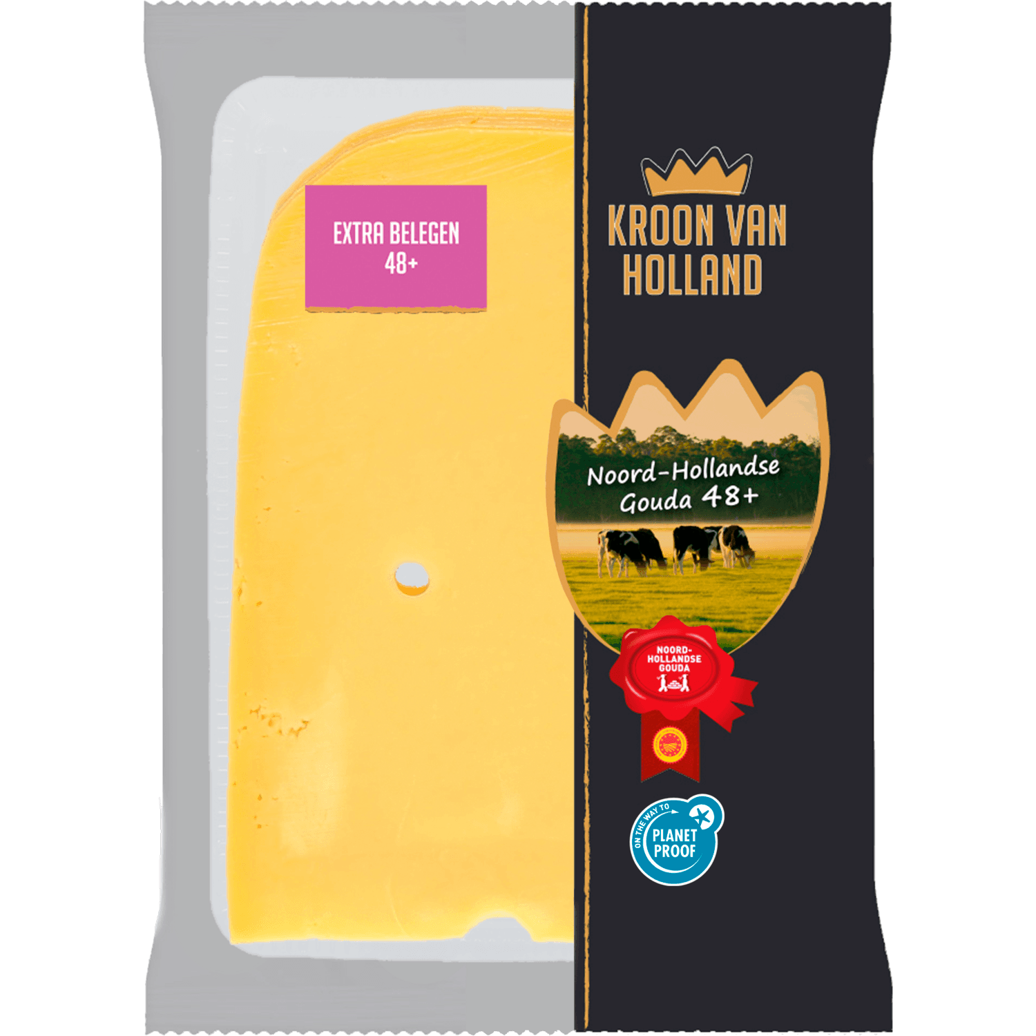 Kroon van Holland Extra belegen kaas 48+ plakken